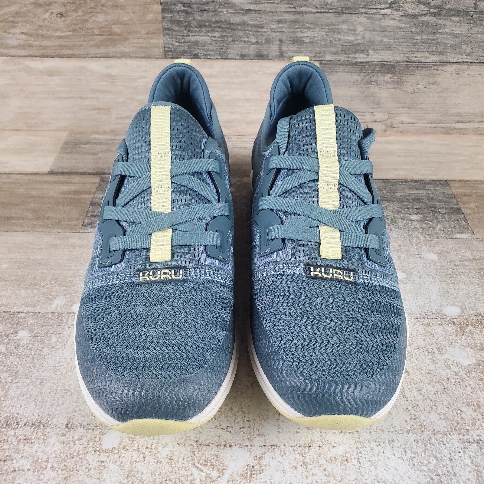 Kuru Stride Move Womens Shoes Sz 10.5 M Blue Haze-Lime Sorbet Lace Up Sneakers