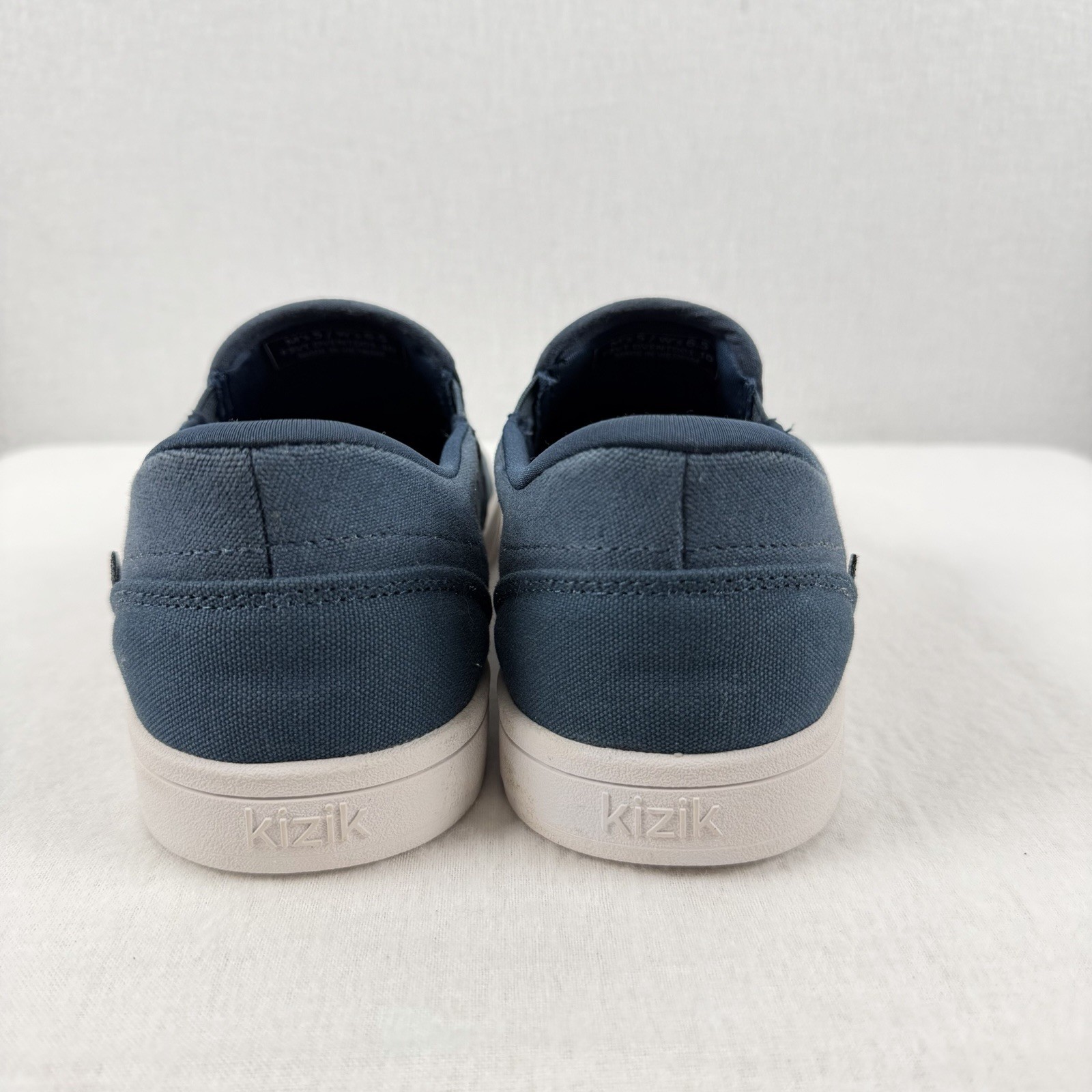 KIZIK Venice Canvas Slip On Sneakers Tidepool Blue Unisex M 5/W 6.5 Comfort