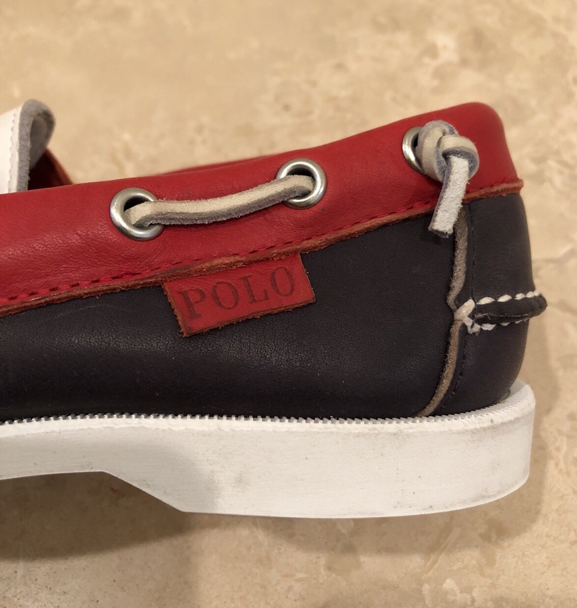 RALPH LAUREN United States Olympic Team Nautical Deck Shoes Made In USA 5B RARE!
