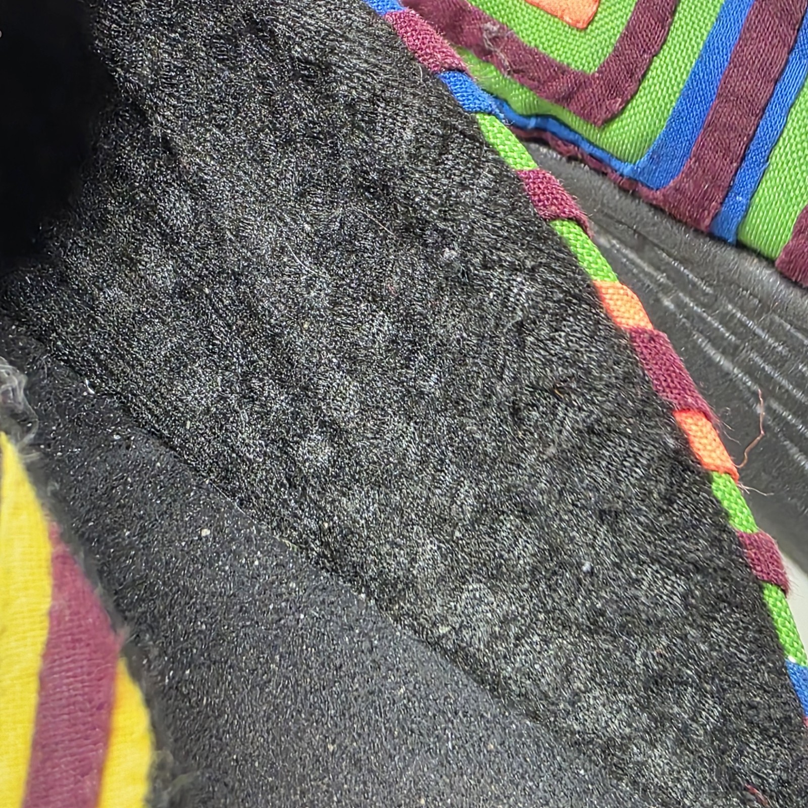 Tracking Natives Handmade Mola Embroidered Mule Shoes Colombia 39 8.5-9