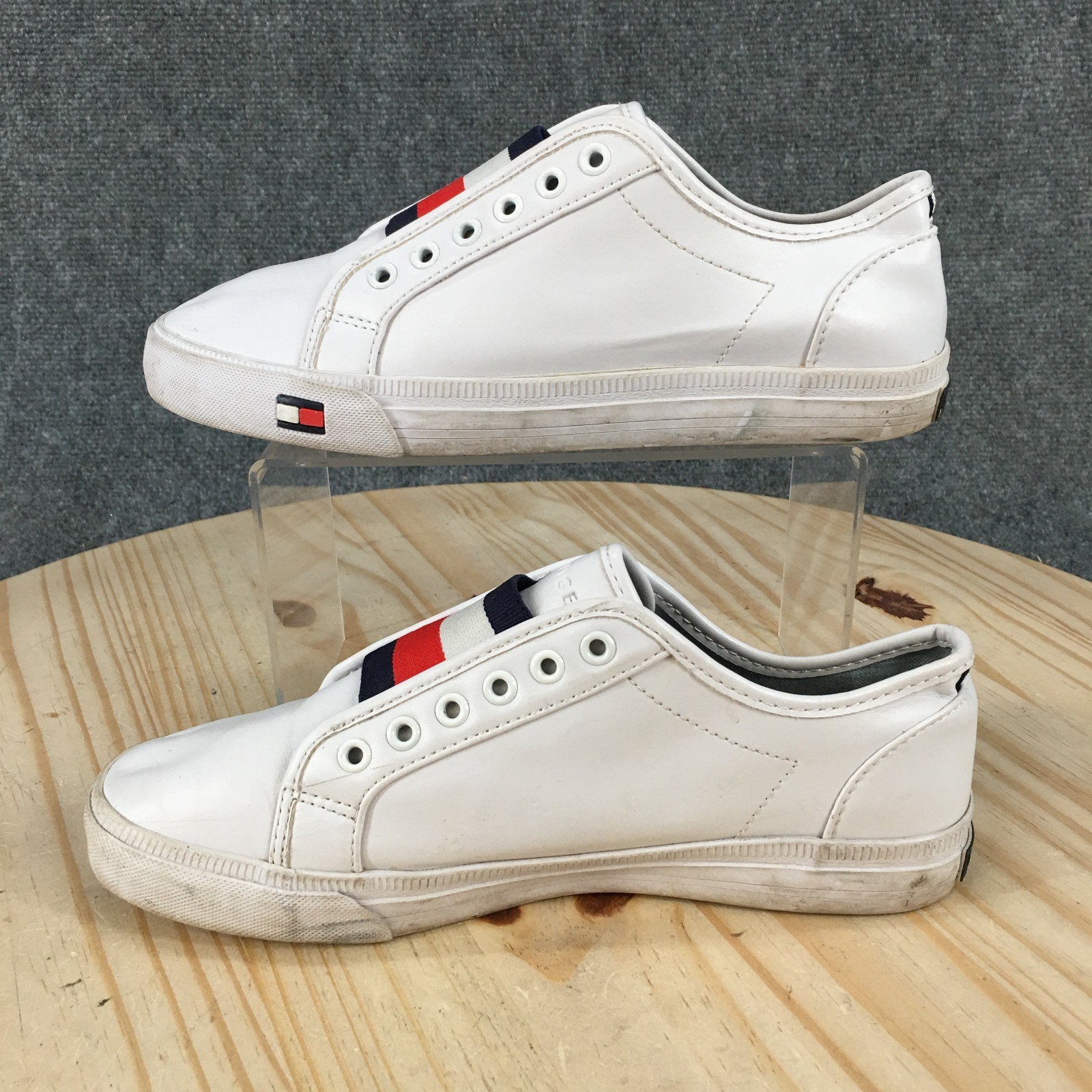 Tommy Hilfiger Shoes Womens 6.5 M Anni Laceless Slip On Sneakers White Casual