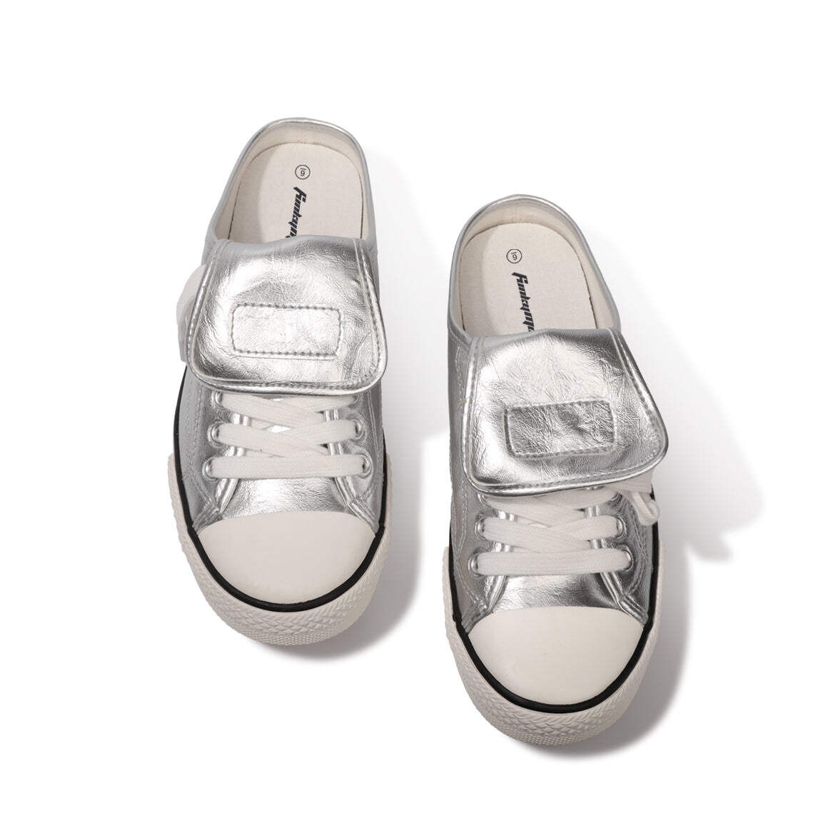 Women Mule Sneakers Slip On Backless Casual Loafers Non Slip Comfort Flat Shoes