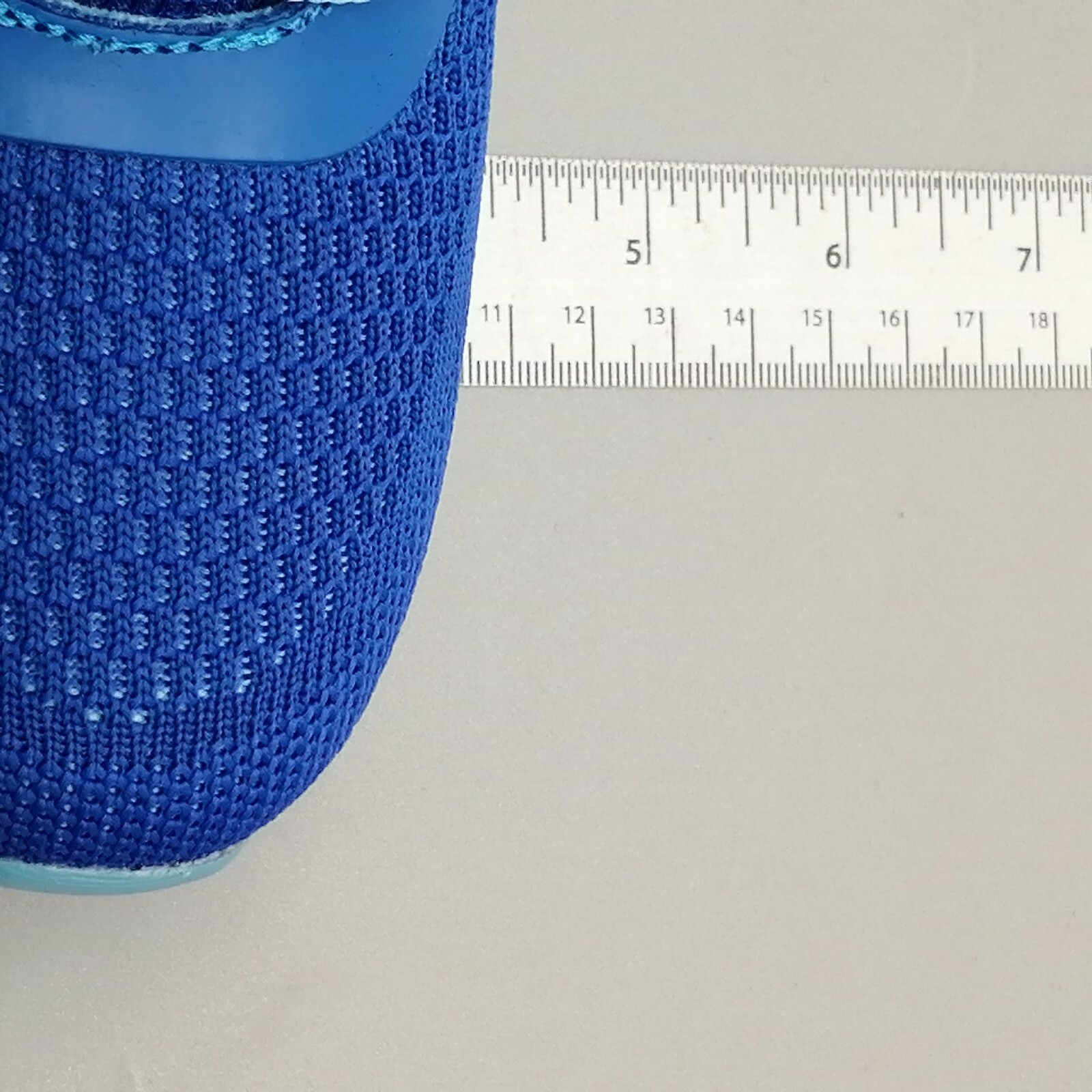 Fashion Shoes Womens Lace Up Sneaker Cushioned Insole Blue Knit Mesh 5.5 NEW