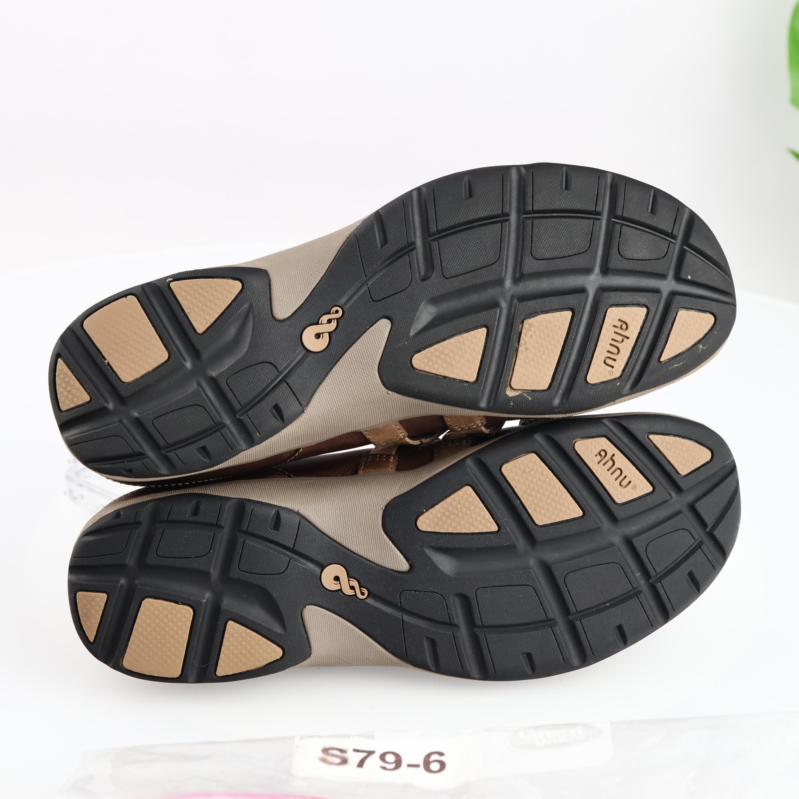 Ahnu Teva Womens Merritt Mary Jane Flats Size 10 Tan Brown Leather Comfy Shoes