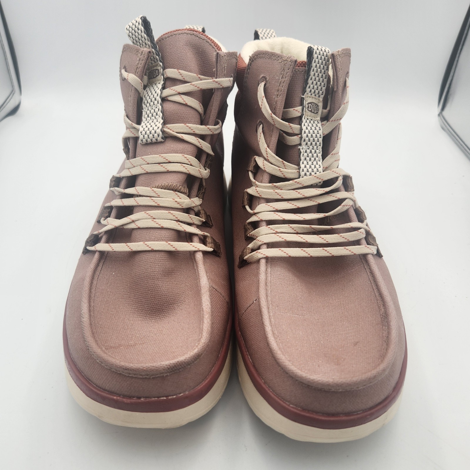 Hey Dude Women’s Size 10 Wendy Peak Apres Coated Twill Desert Brown Boots