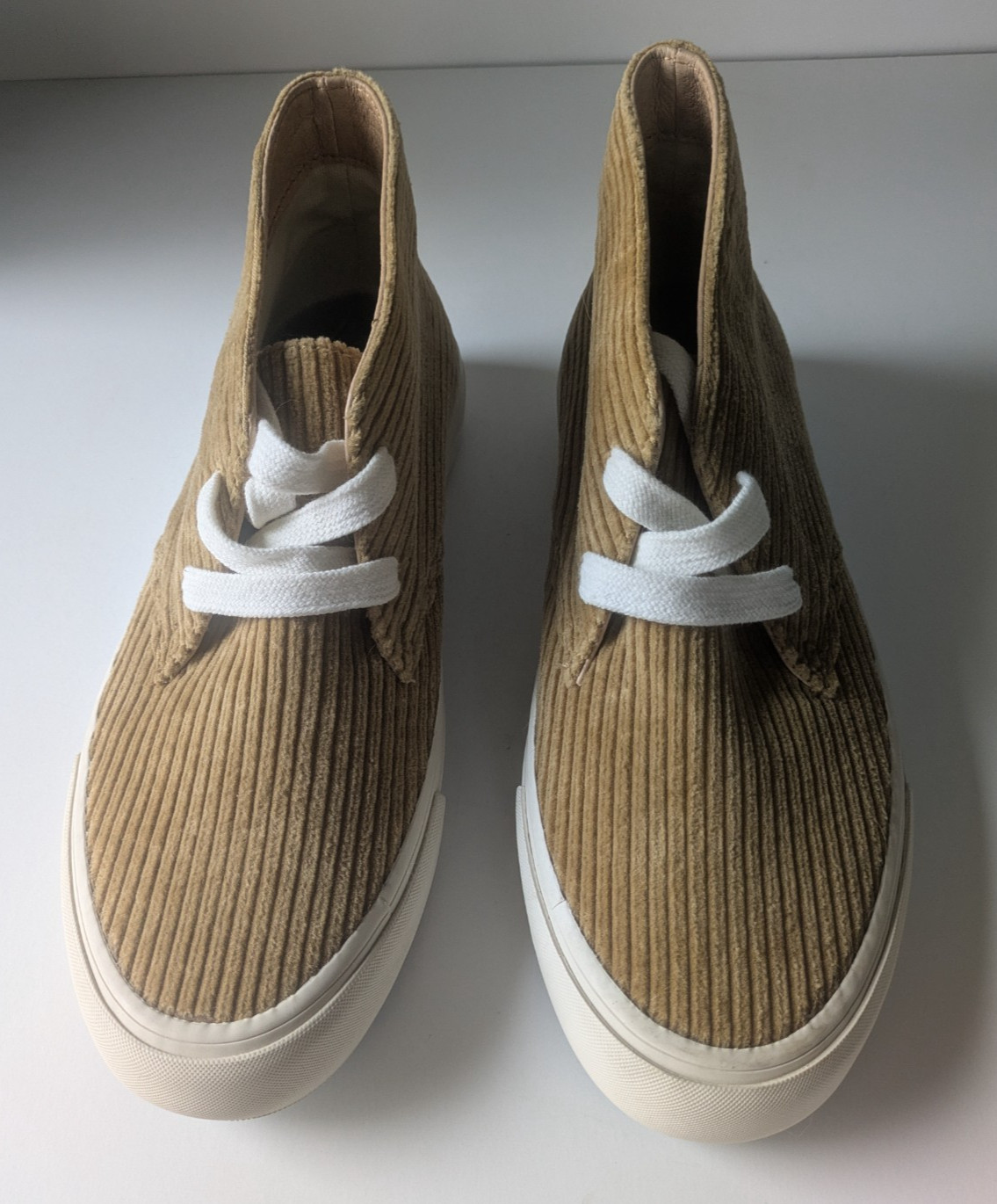 SeaVees Corduroy Maslon Desert Boot Women Size 8 Tan Slip On
