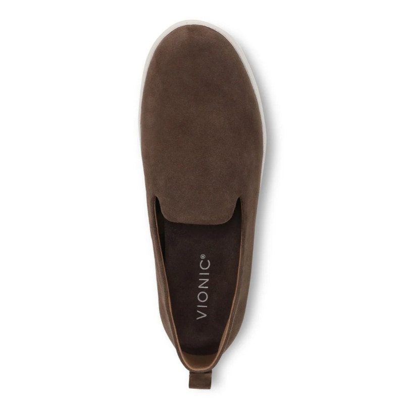 VIONIC Uptown Willa Slip On Sneaker – Driftwood Suede NEW