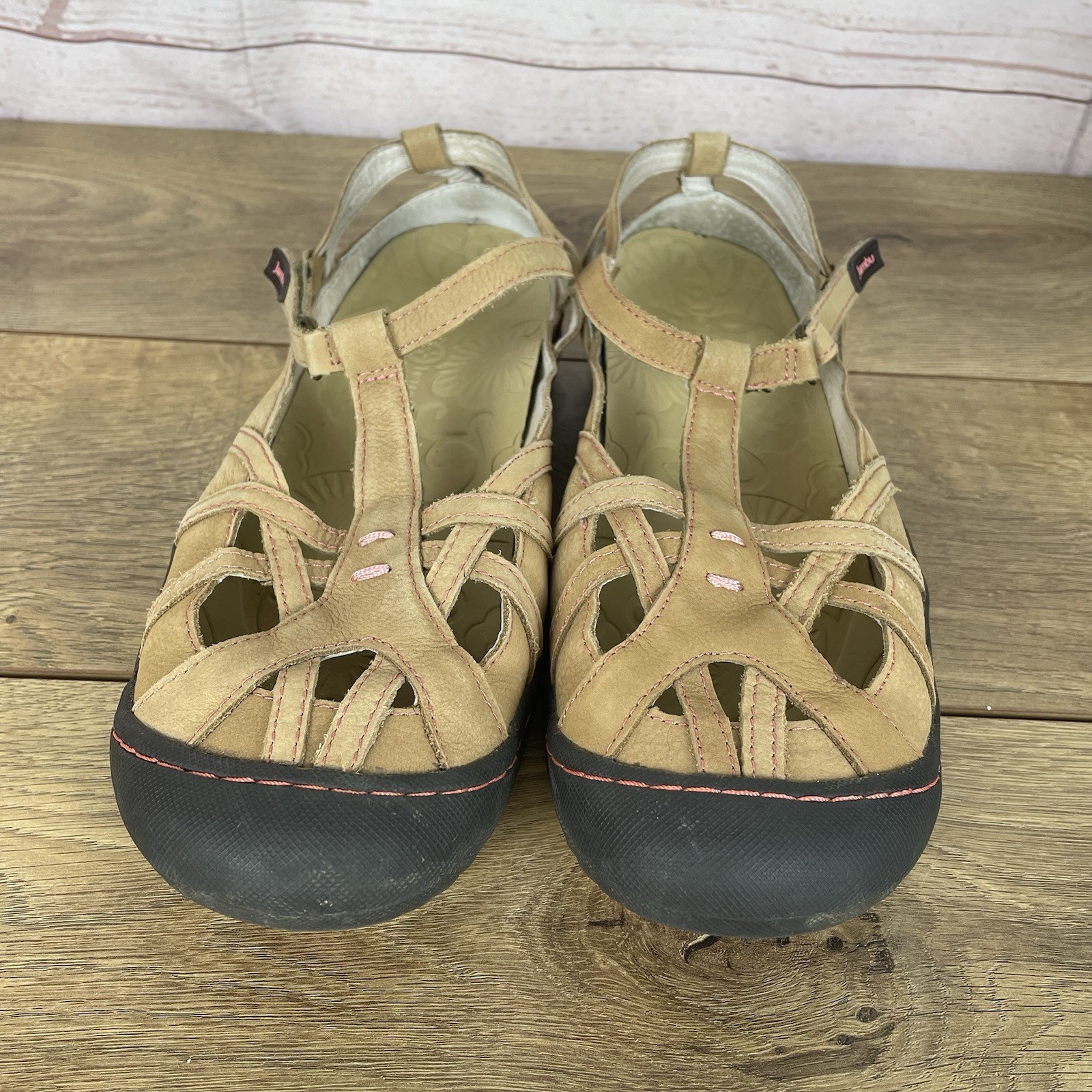 JAMBU TERRA FUSION DESIGN ~ MARY JANE BROWN LEATHER CASUAL COMFORT SHOES ~ 10M