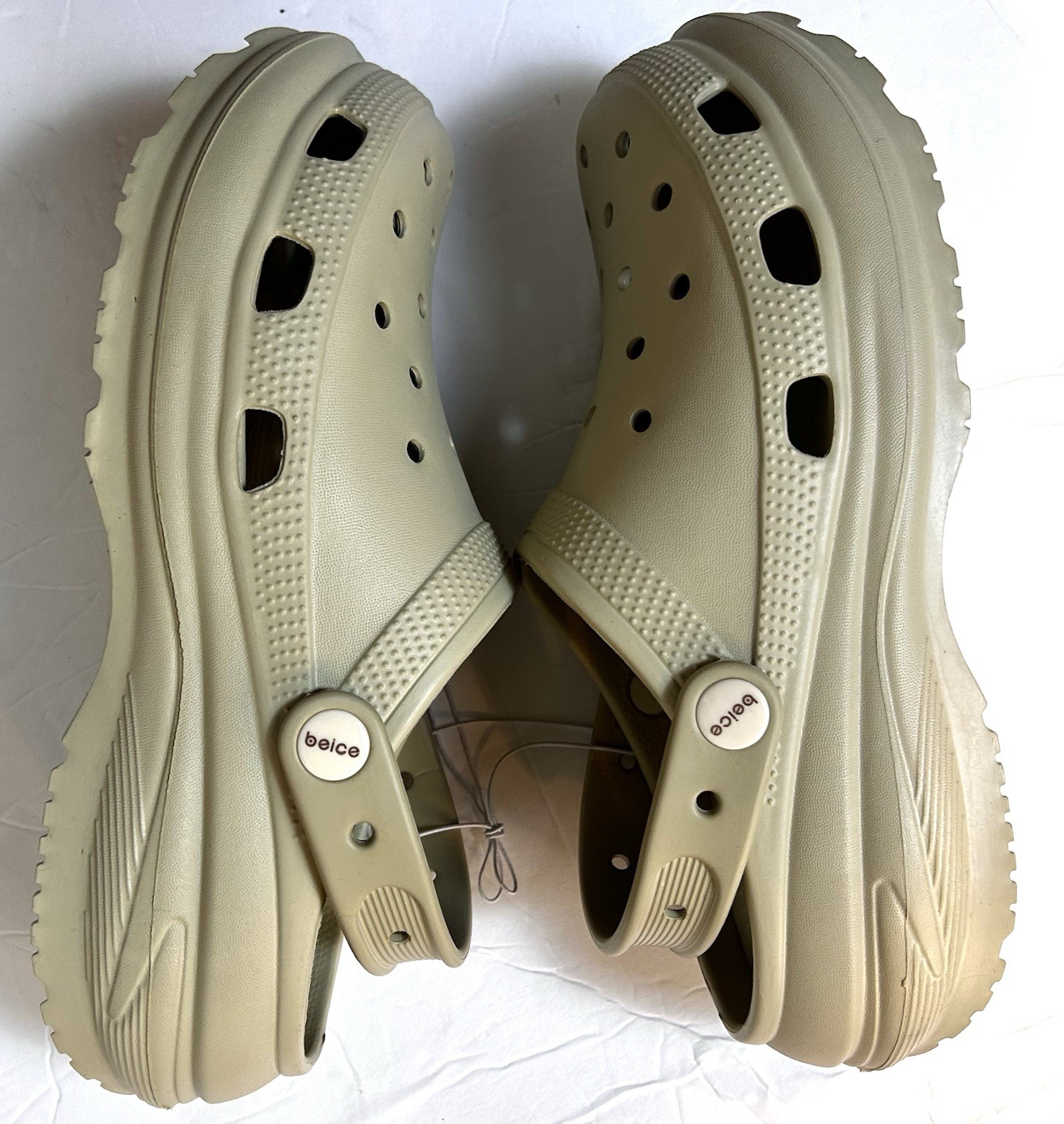 New Beice Beige Clog Style Shoes Size 39-40 US Women 8.5-9