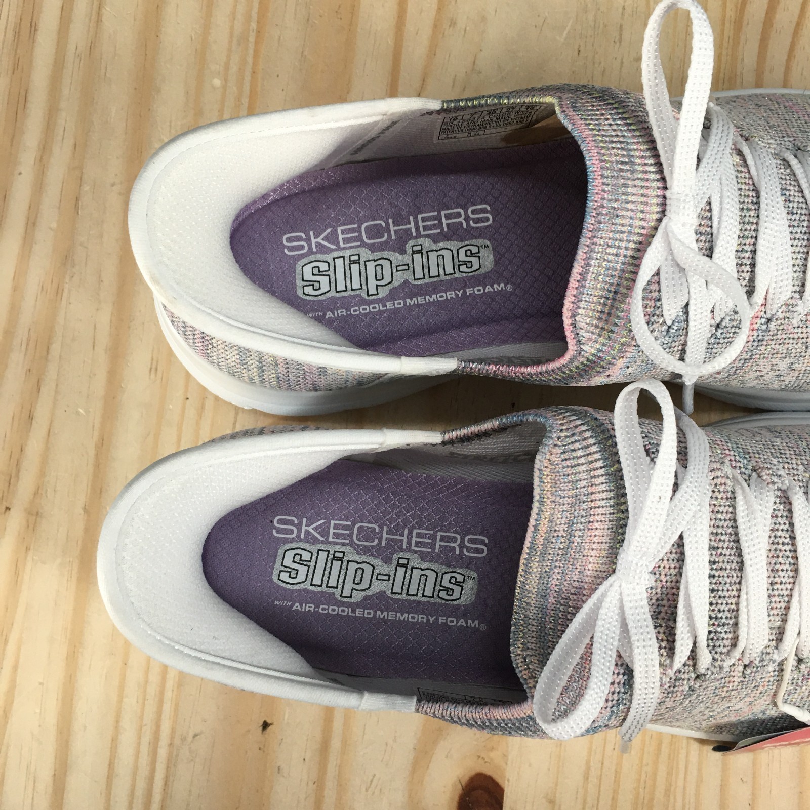 NEW Skechers Slip Ins Shoes Womens 10 Summits-Mystic Glow Sneakers White Multi