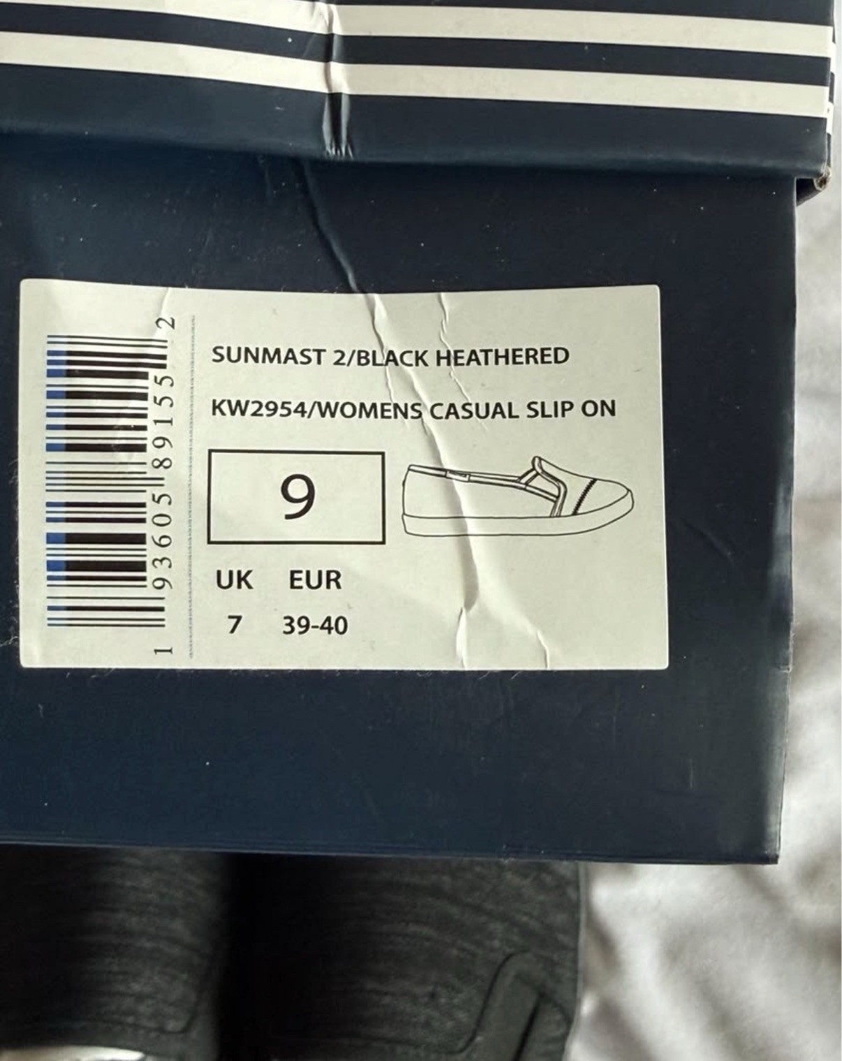 NIB Women’s Nautica Shoes Sunmast 2 Size 9 Black Heathered