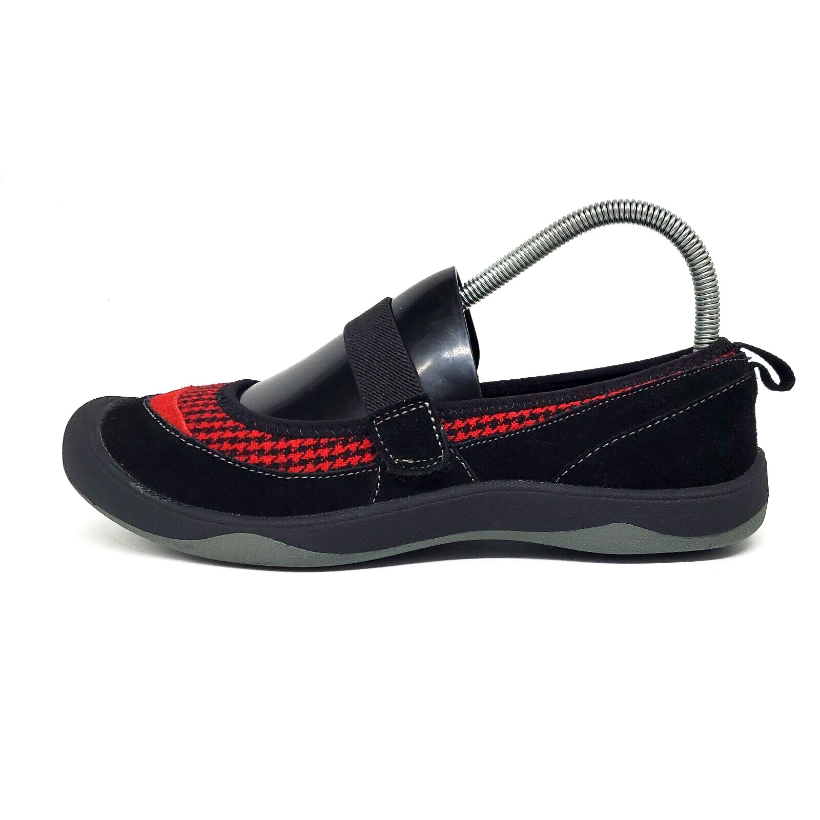 Terrain by Khombu Ingrid Red/Black Leather/Fabric Hiking Walking Shoes Size 8M