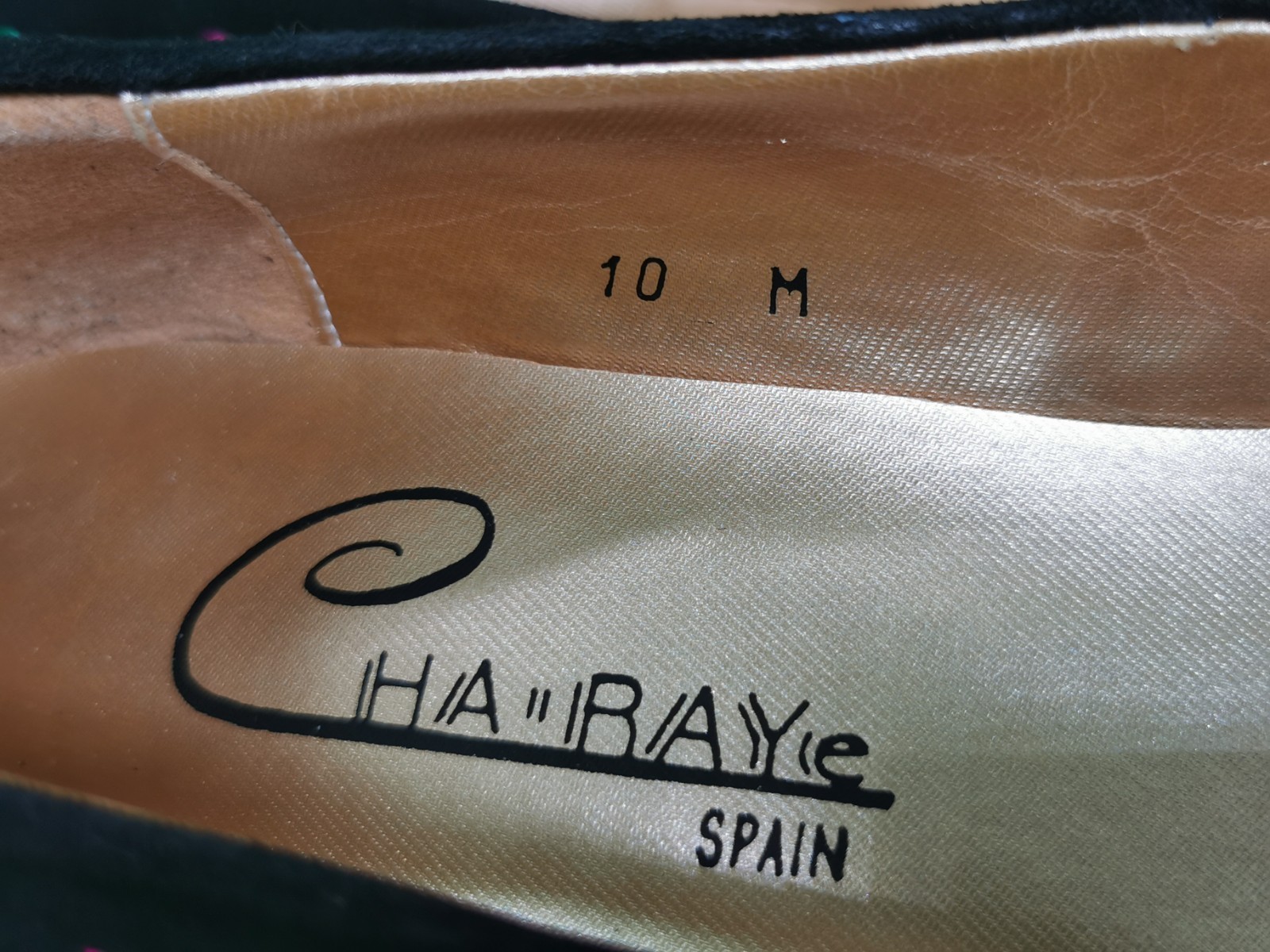 Deadstock Vtg 80’s 90’s Cha-Raye Spain Low Pumps Heel Dot Colorful Suede RARE 10