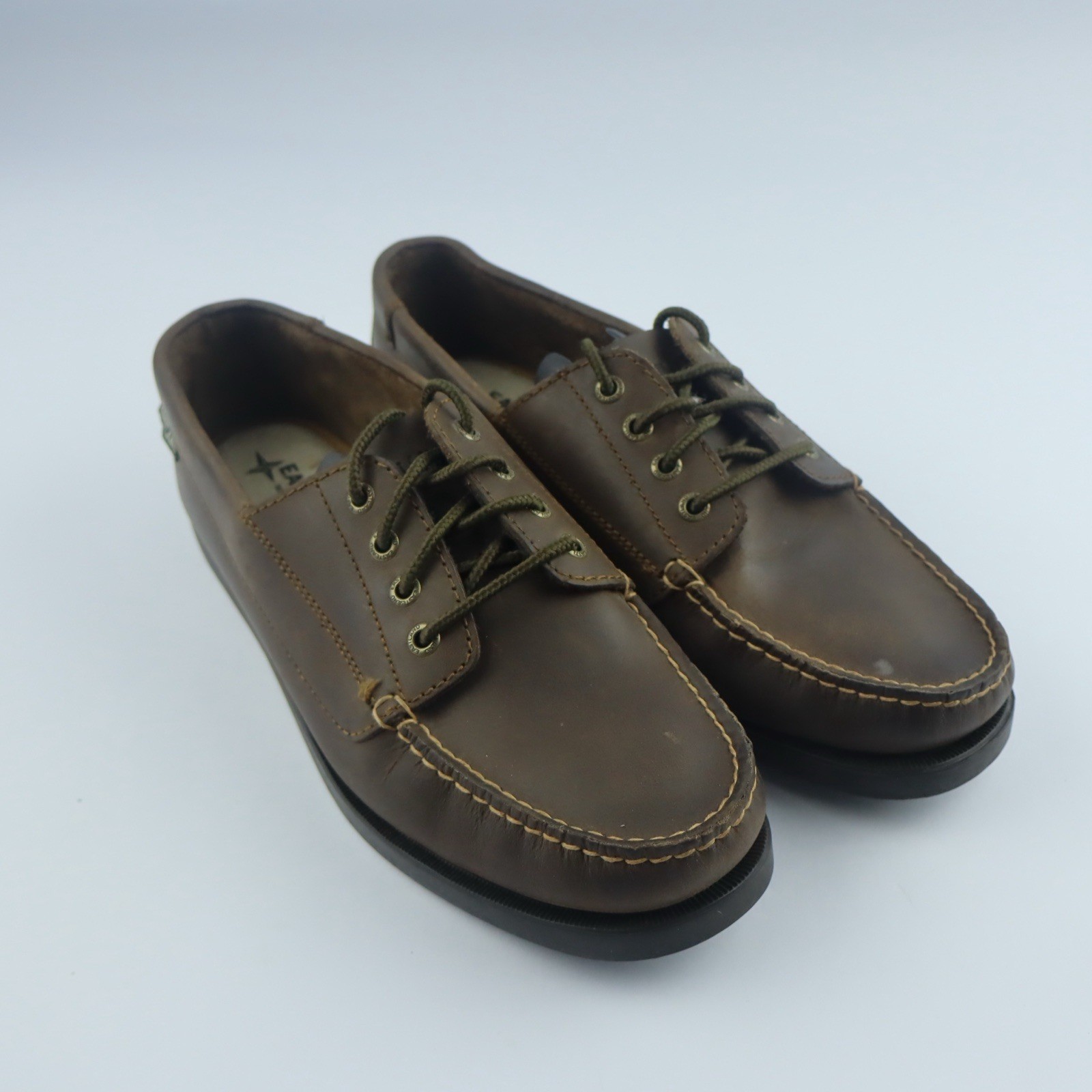 Eastland Women’s 9M Falmouth Camp Moc Tan Leather Preppy Light Academia Classic