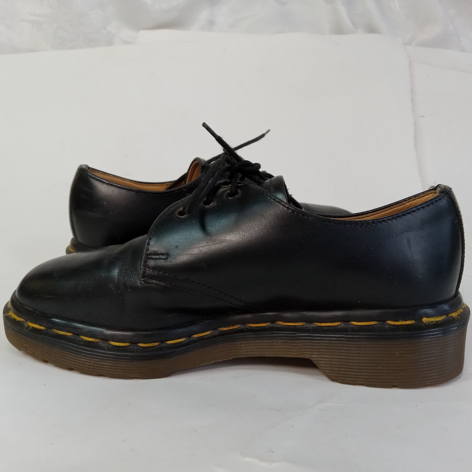 Dr Martens Size 4 US Woman 2 UK Made in England Black Shoes C2 DM22085 Leather
