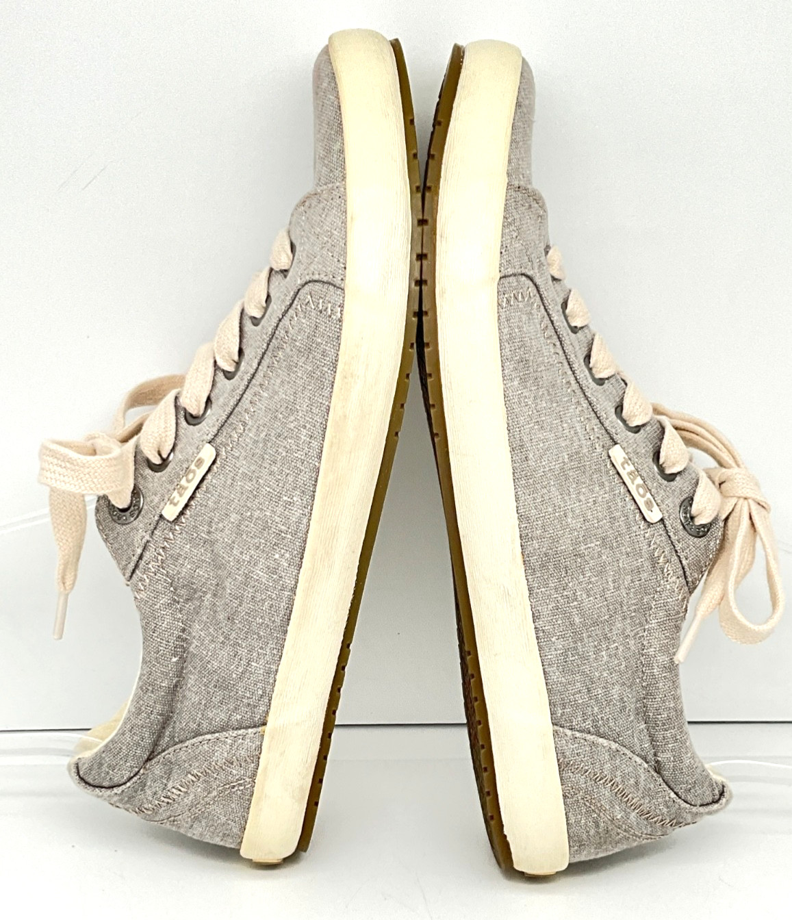 Taos STAR Gray Wash Canvas Athletic Casual Sneakers Women’s Shoes Size 7.5 EU38