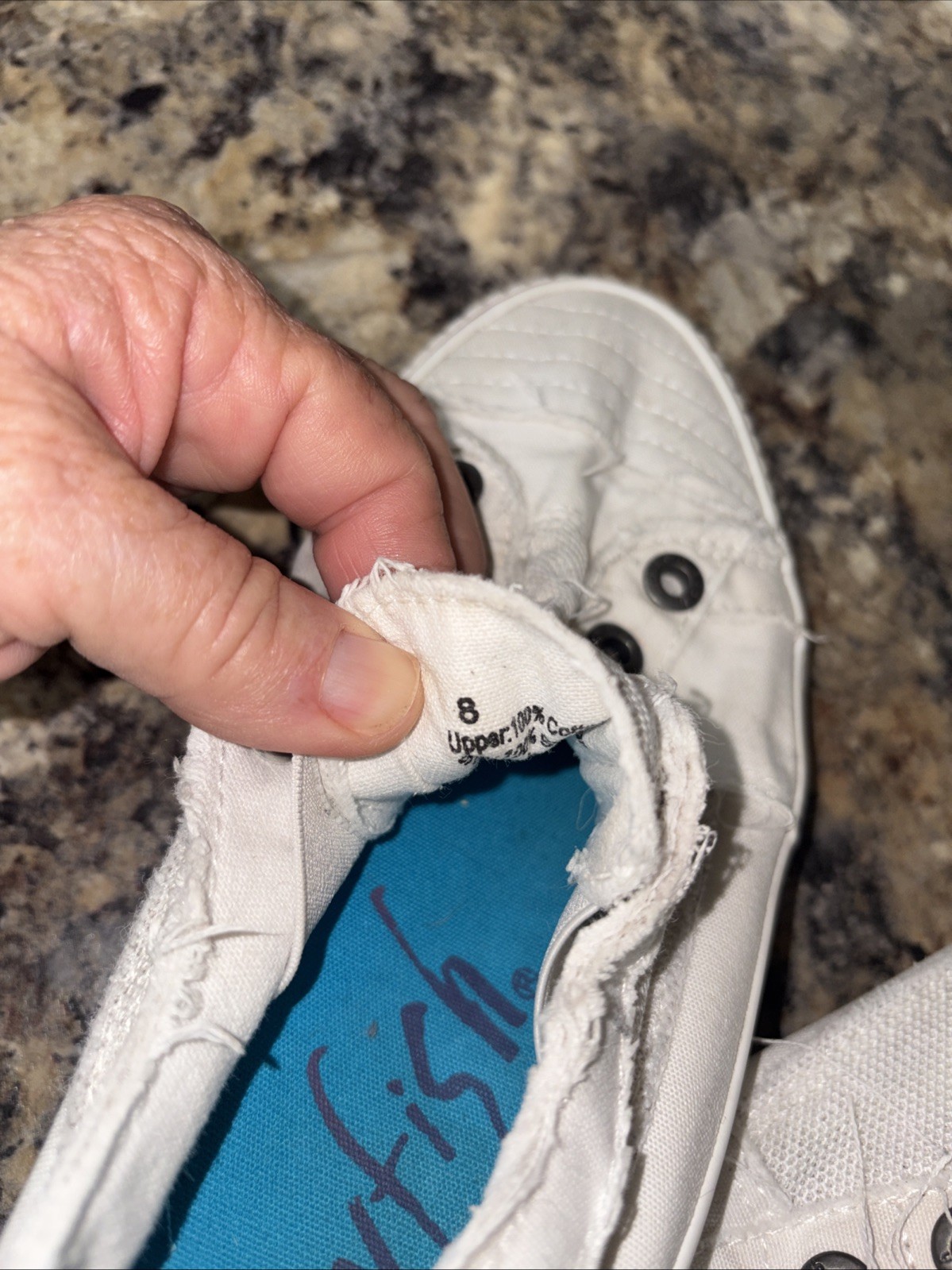 Blowfish Malibu Distressed Edge Slip On Sneakers 8