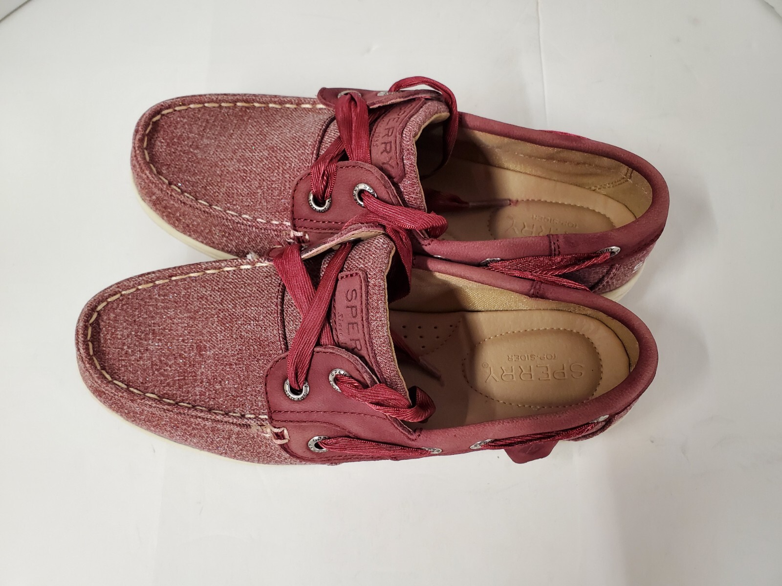 Sperry Womens Size 5 Koifish Shoes Sparkle Chambray Top Slider Boat STS84343