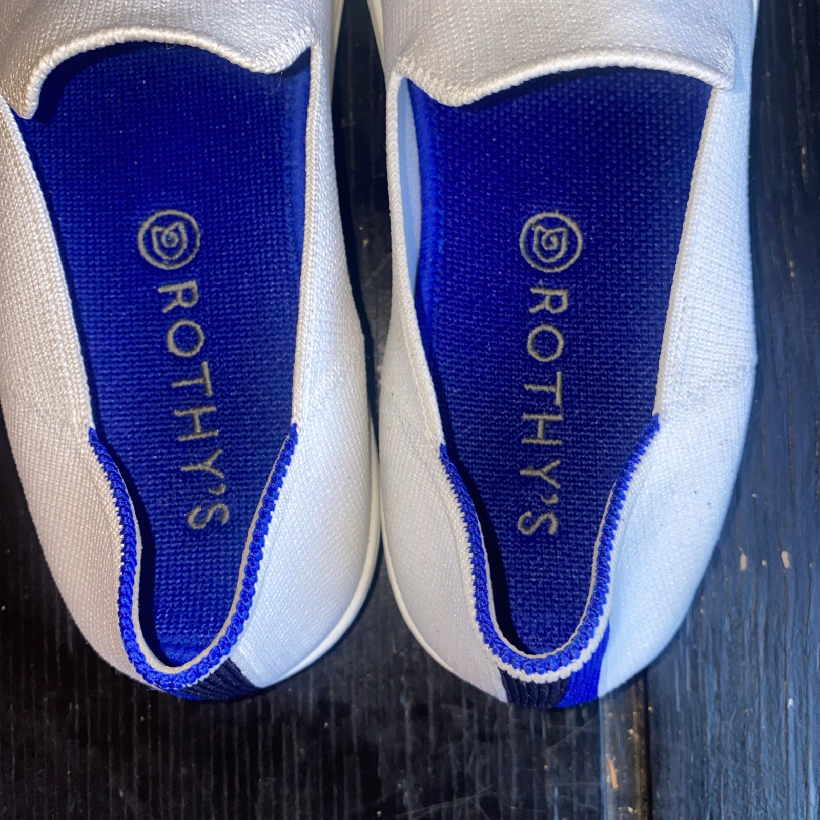 Rothy’s Women’s The Original Slip On Casual Comfort White Sneaker Size 9