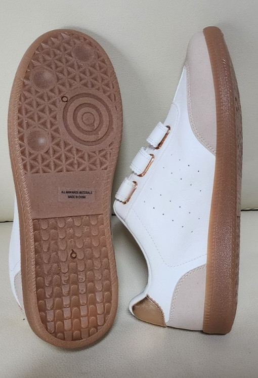 Dolce Vita Quick Faux Leather Sneakers Women Size 7.5,8,8.5,9,10 – White/Beige