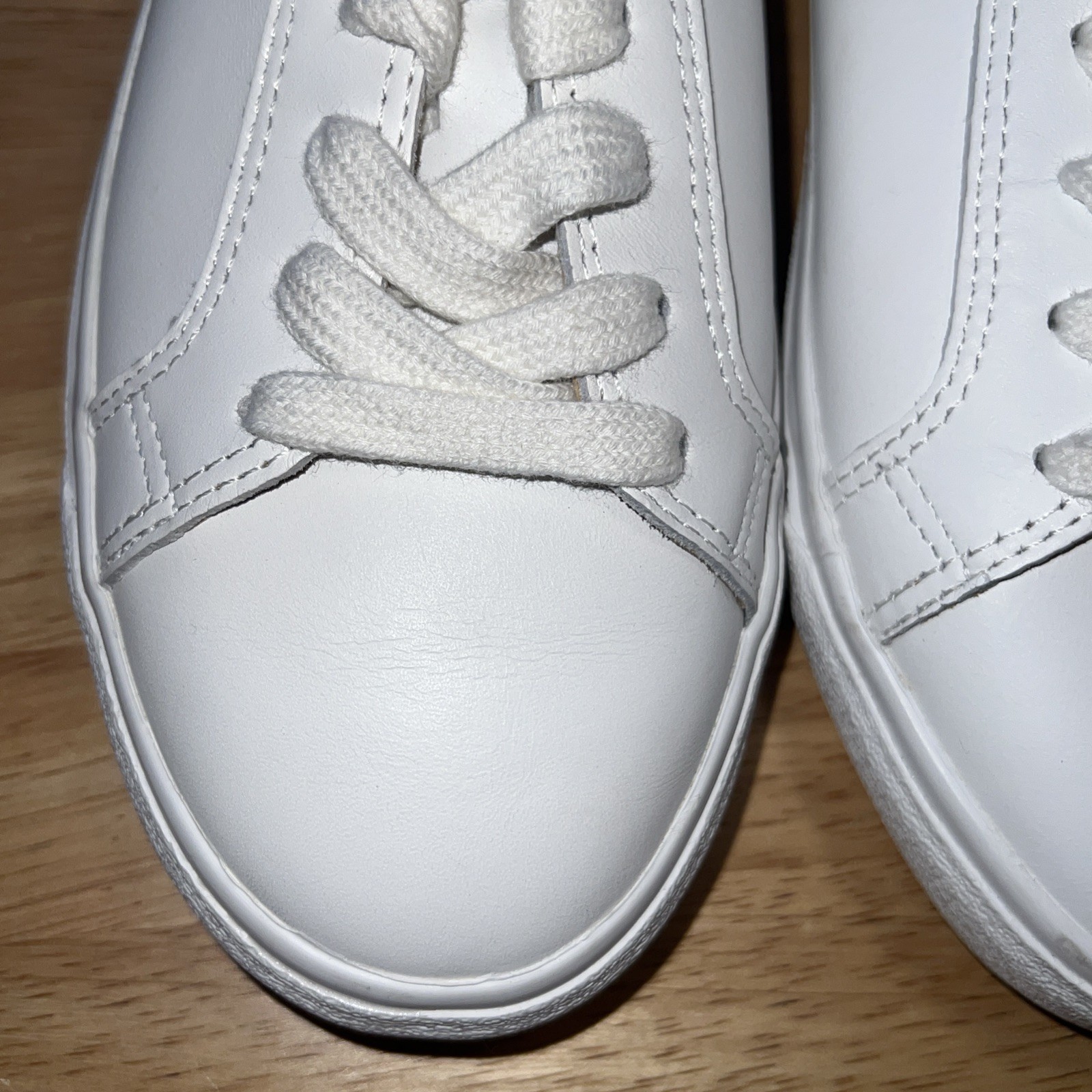 Lucky Brand Women’s Dansbey White Leather Lace Up Sneakers Size 6.5