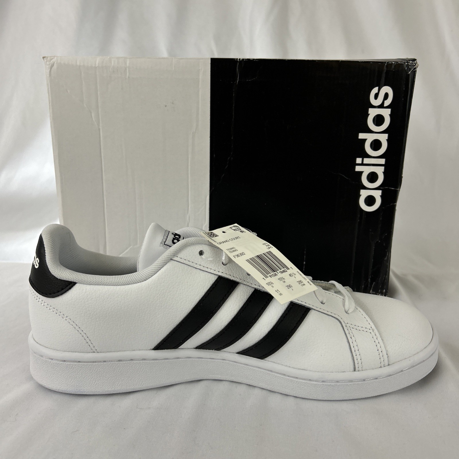 adidas Men’s Grand Court, Black/White, 11 M US F36392 – NEW! (7)