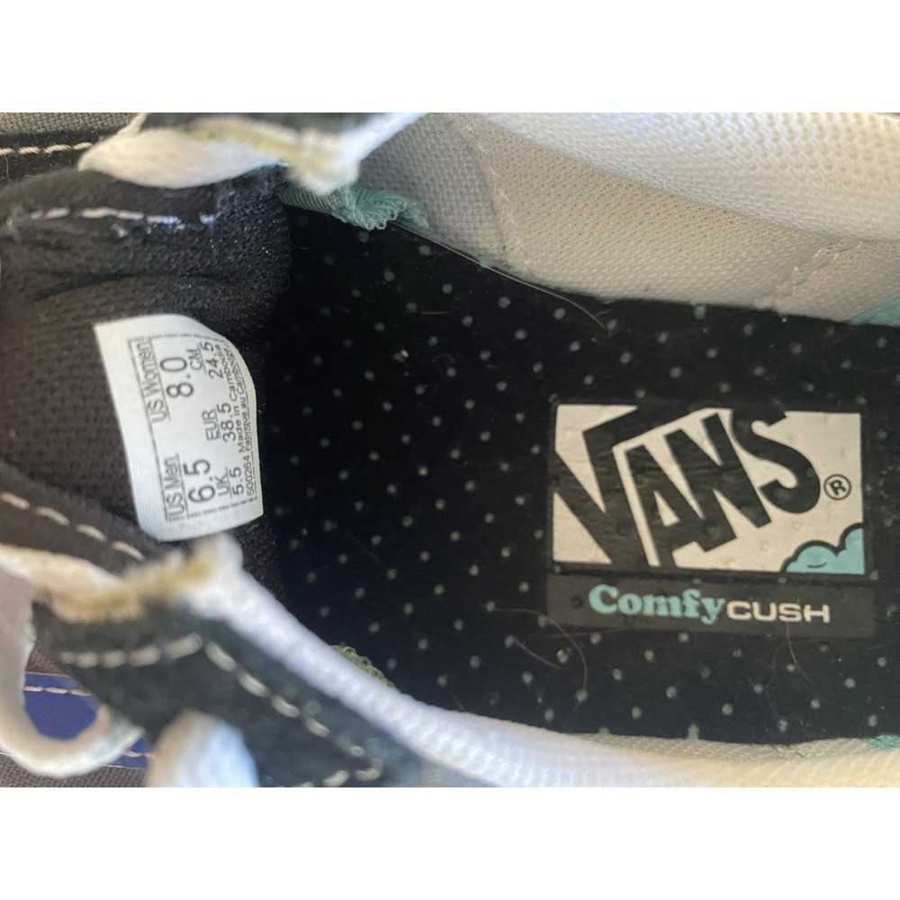 Vans Old Skool ComfyCush Sneakers Black Grey Blue Womens 8 Mens 6.5