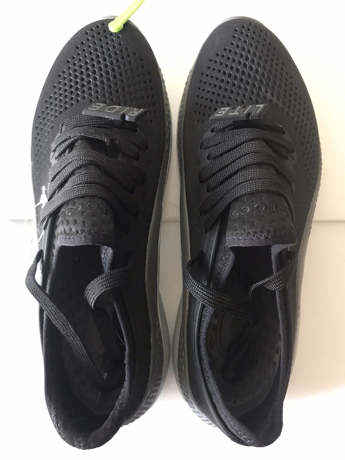 WOMEN’S CROCS BLACK/SLATE GREY LITERIDE 360 PACER SNEAKERS SHOES SIZE 10 NWT