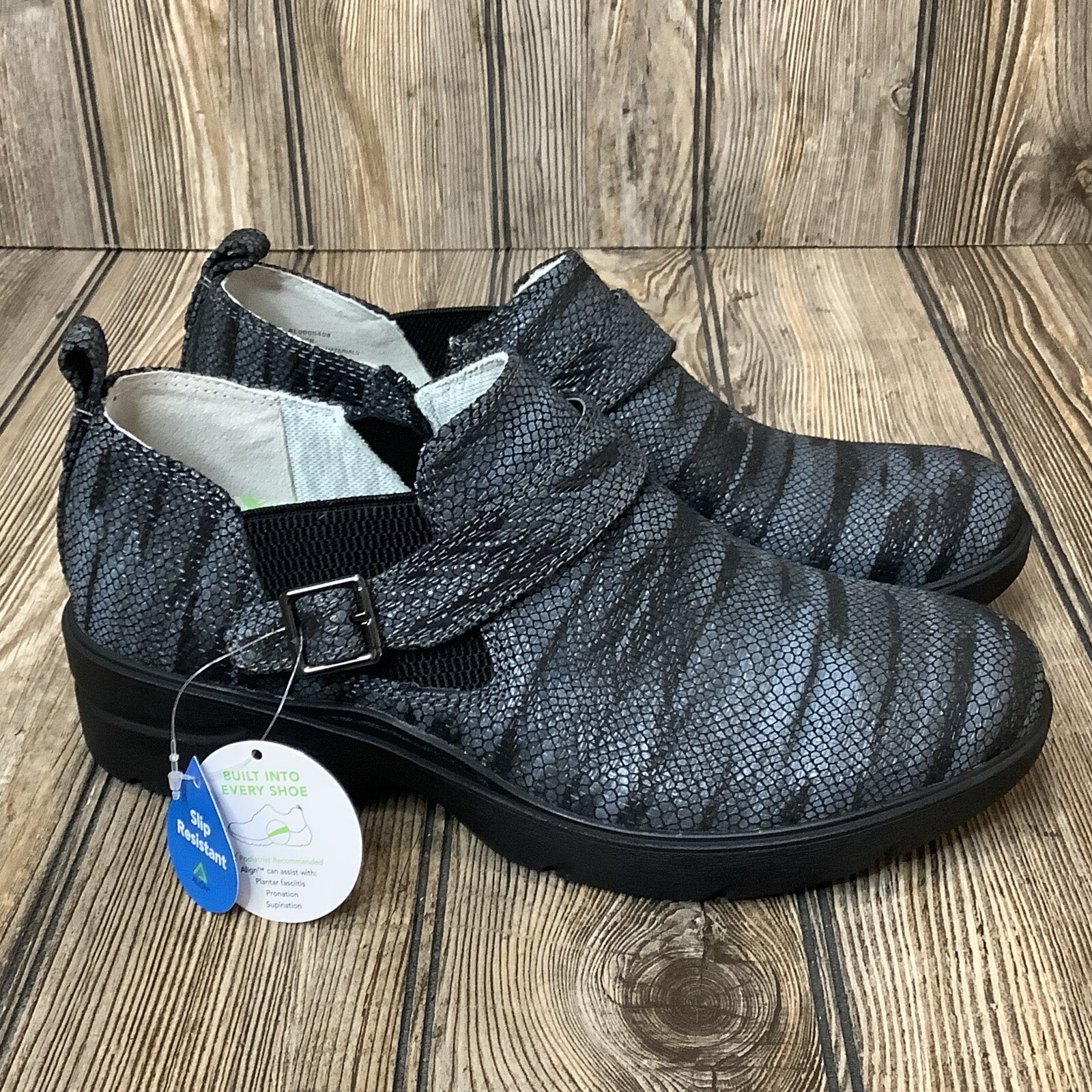 Align Arya Charcoal Nursing Comfort Shoes Slip Resistant Women’s Size 9.5 NEW