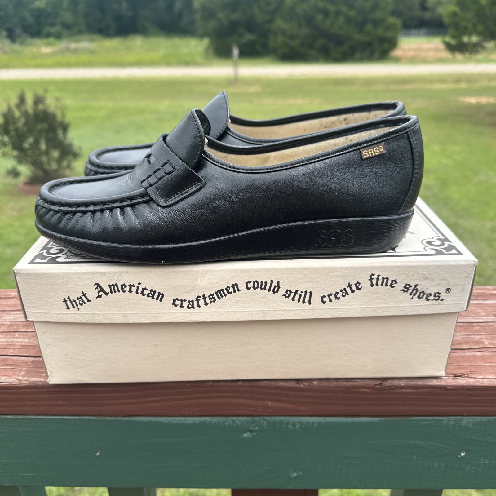 SAS Classic Black Nurse Slip On Loafer Tripad Comfort Shoes Womens Sz 10 N Black