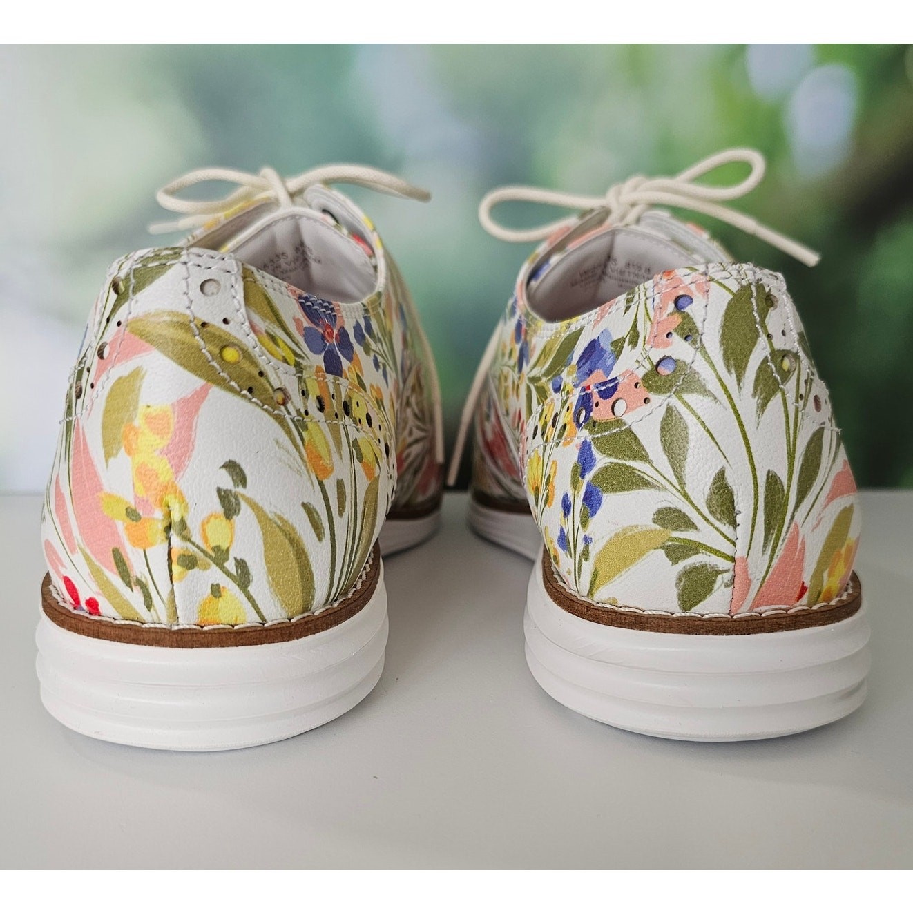 NEW Cole Haan Original Grand Floral Wingtip Oxford Casual Shoes 8.5 B