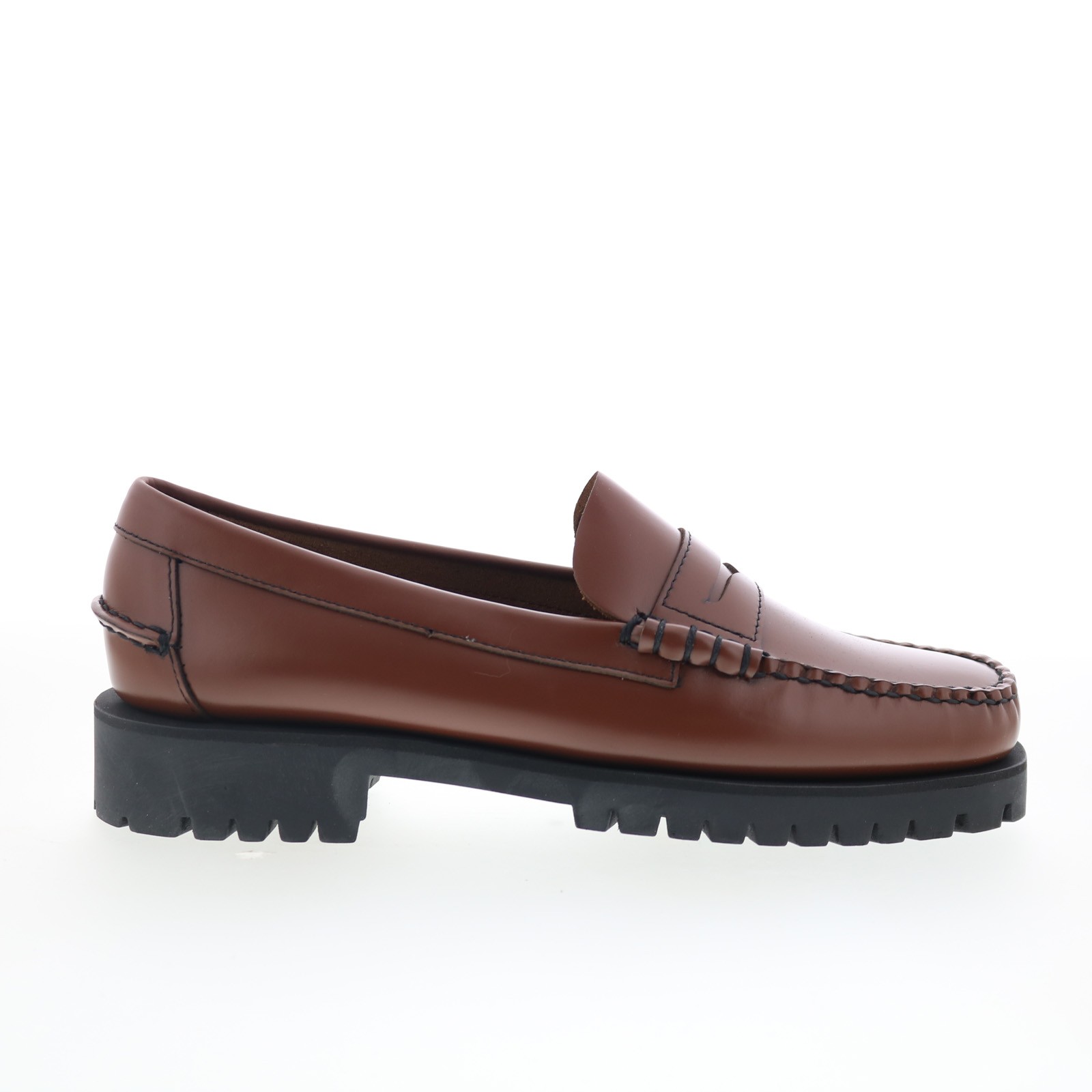 Sebago Dan Lug 7002IJ0-900 Womens Brown Loafers & Slip Ons Penny Shoes