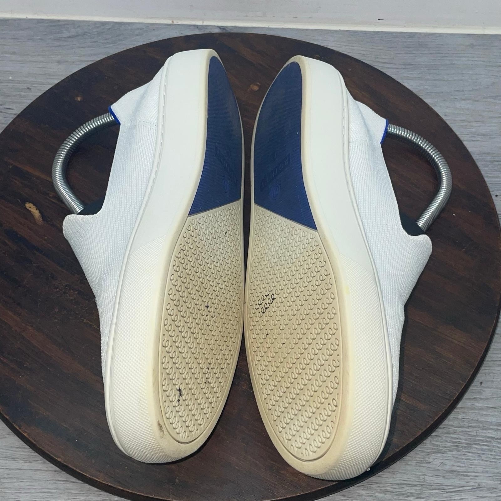 Rothys The Original Slip On Womens 7.5 Shoes White Loafer Casual Comfort Sneaker