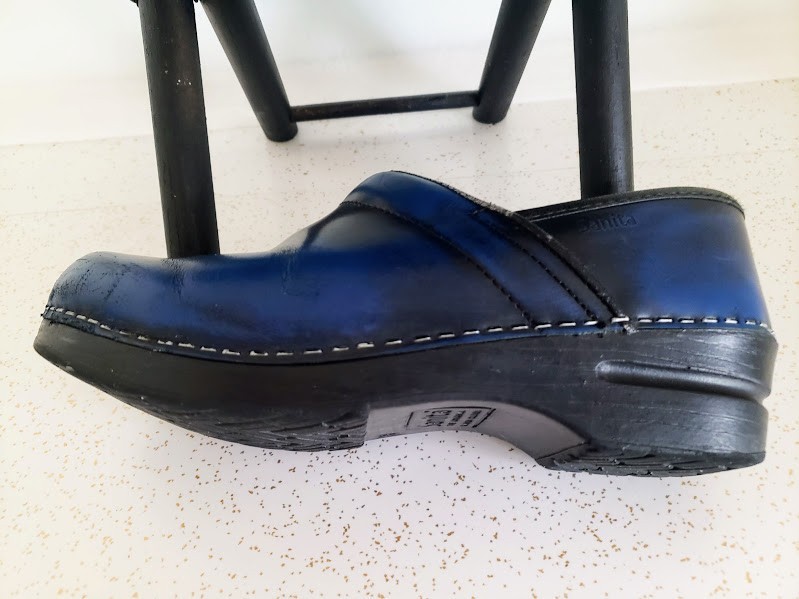 Sanita The Original Danish Womens Clog Slip-on Shoes Navy Black Size 38 US-7.5