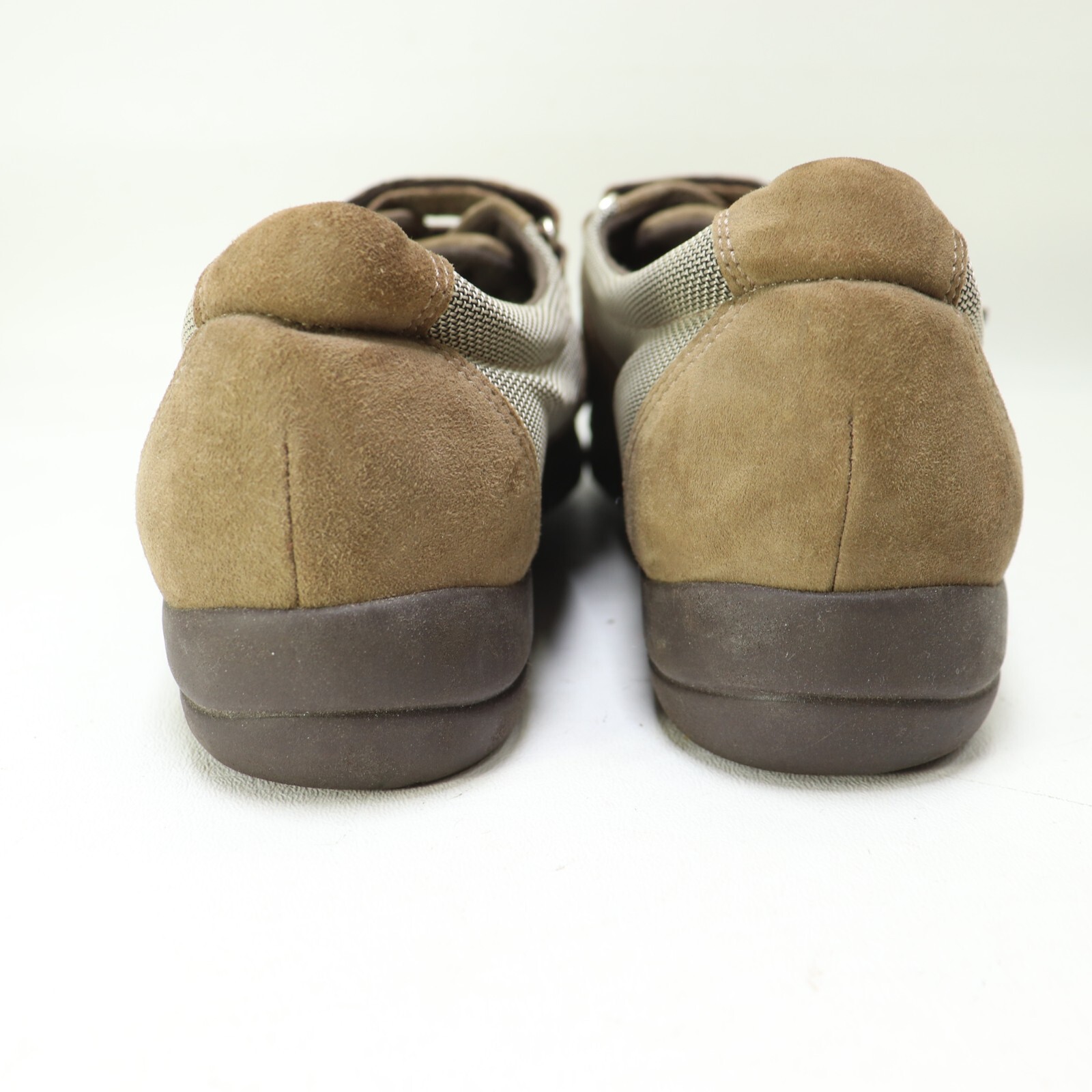 Munro American Jolie Women 9 M Comfort Brown Taupe Leather Suede Sneakers