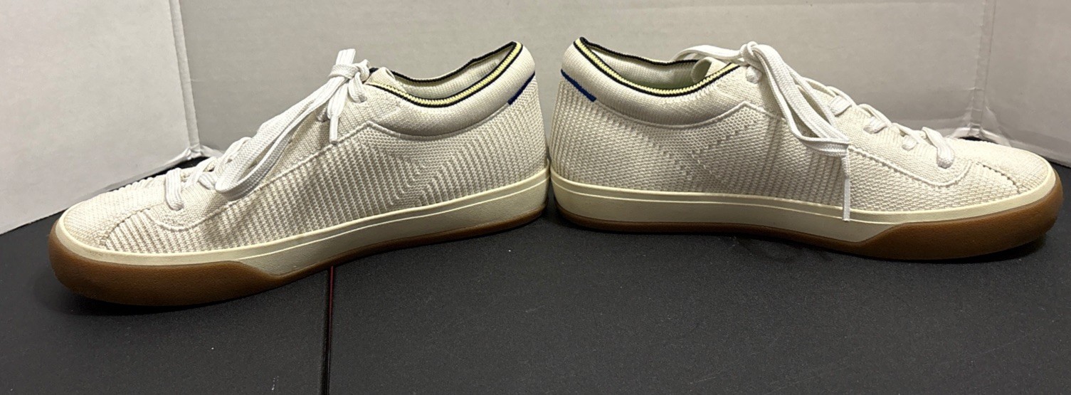 ROTHY’S Casual Shoes Womens Size 6 The Lace Up Blonde Cream Sneakers NO INSOLES