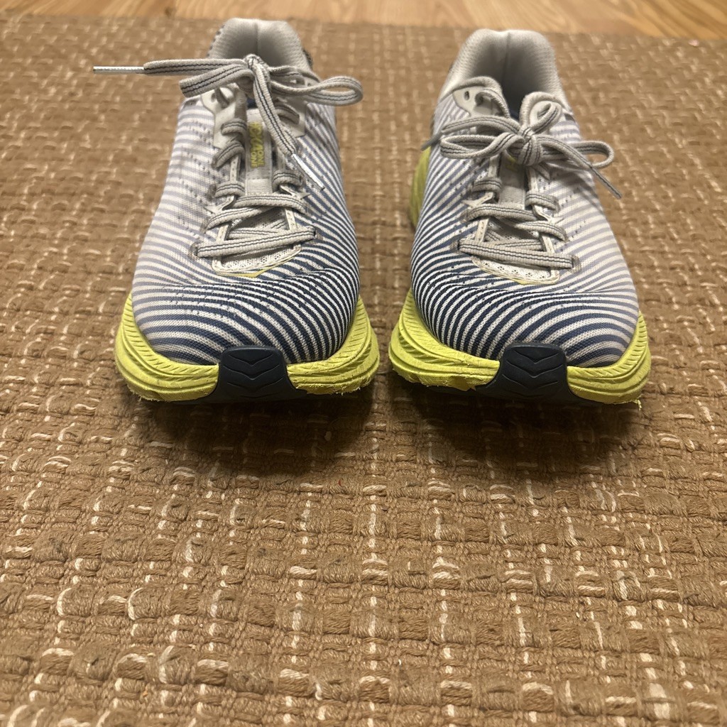 HOKA ONE ONE Rincon 2 Women’s Lightweight Lace-Up Sneakers Yellow Blue Size 6