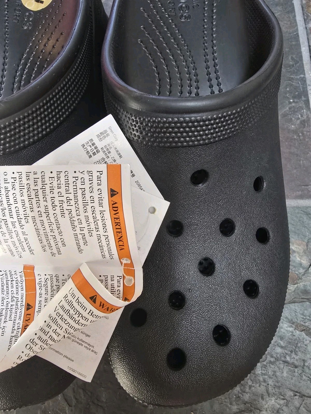 Crocs Siren Clog Mule Croslite Platform UNISEX 208547-001 BLK (Size M10/W12) NWT