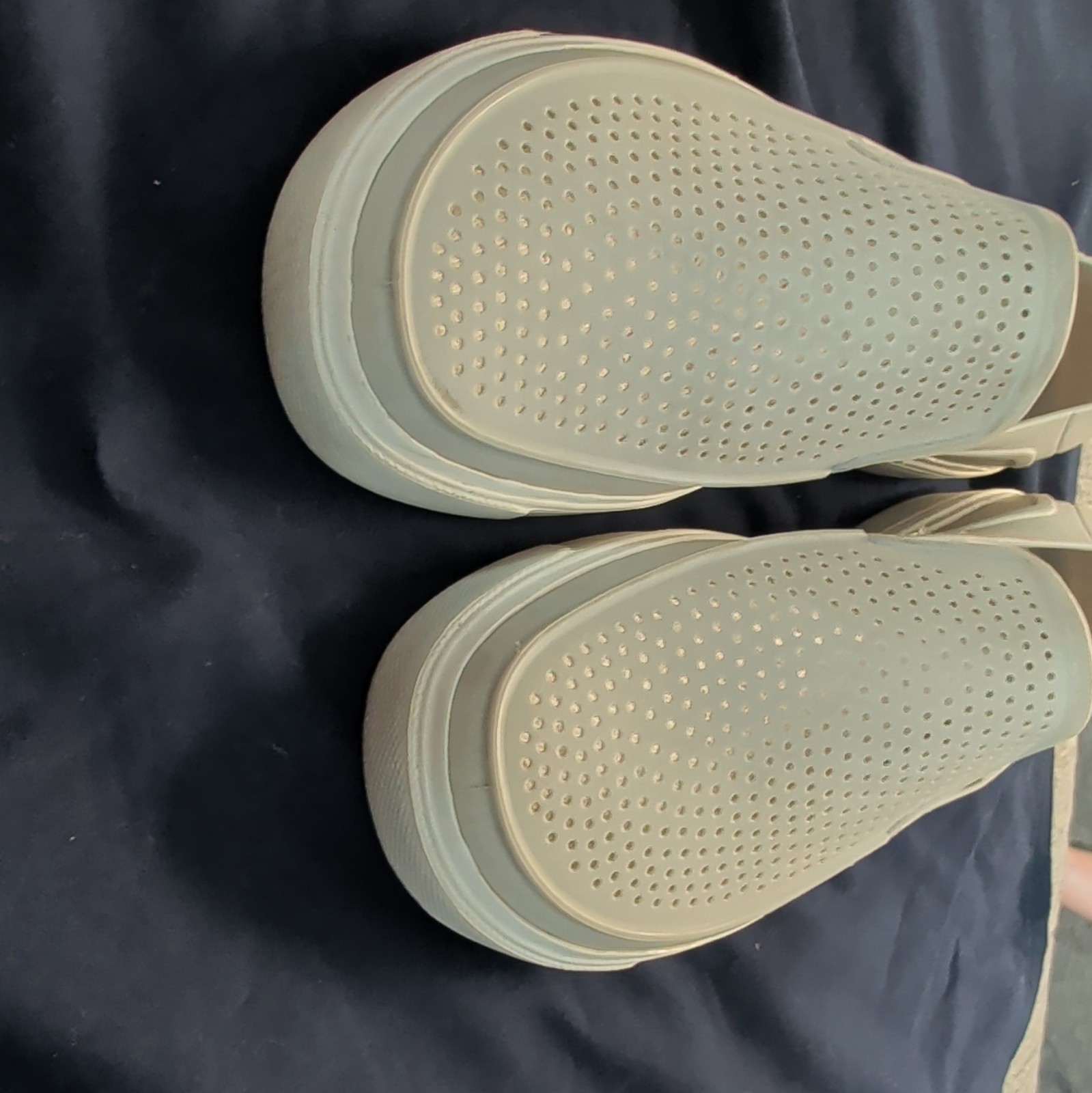 Crocs Citilane Roka Womens Size 10 Perforated Slip On Sneakers Gray White 204622