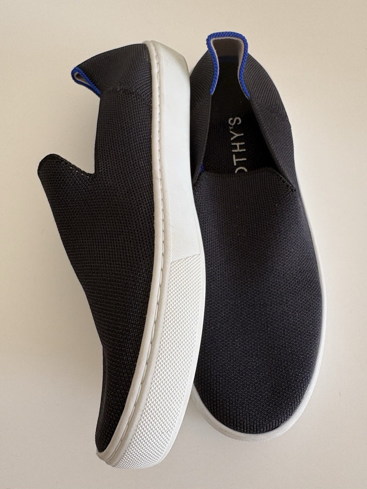 Rothy’s The Original Slip On Women’s Shoes Size 7.5 NEW With Insoles Black
