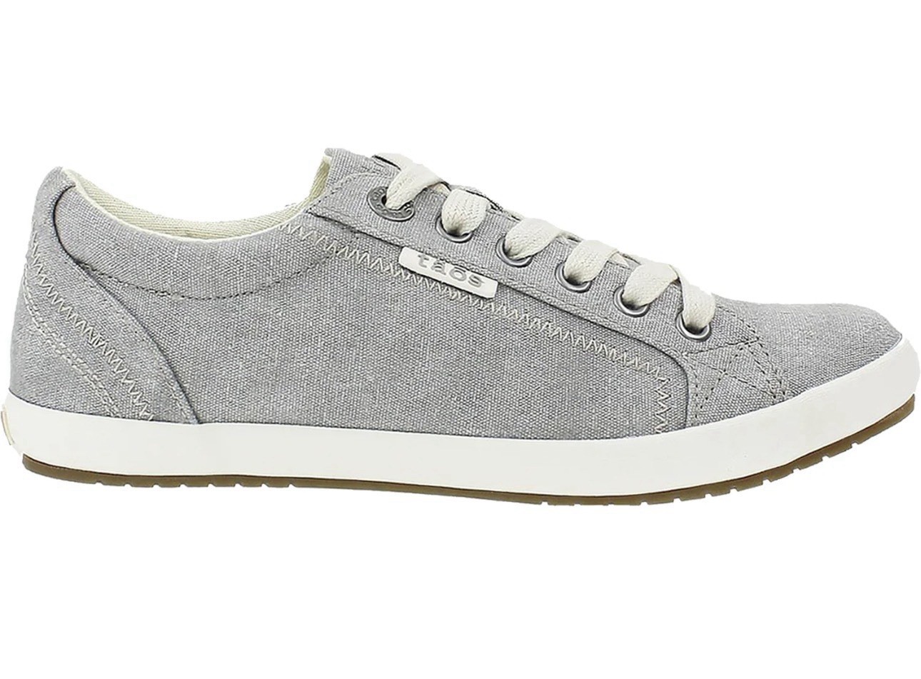 Taos Star Women’s Sneakers Grey Washed Canvas SIZE 10.5 great condition