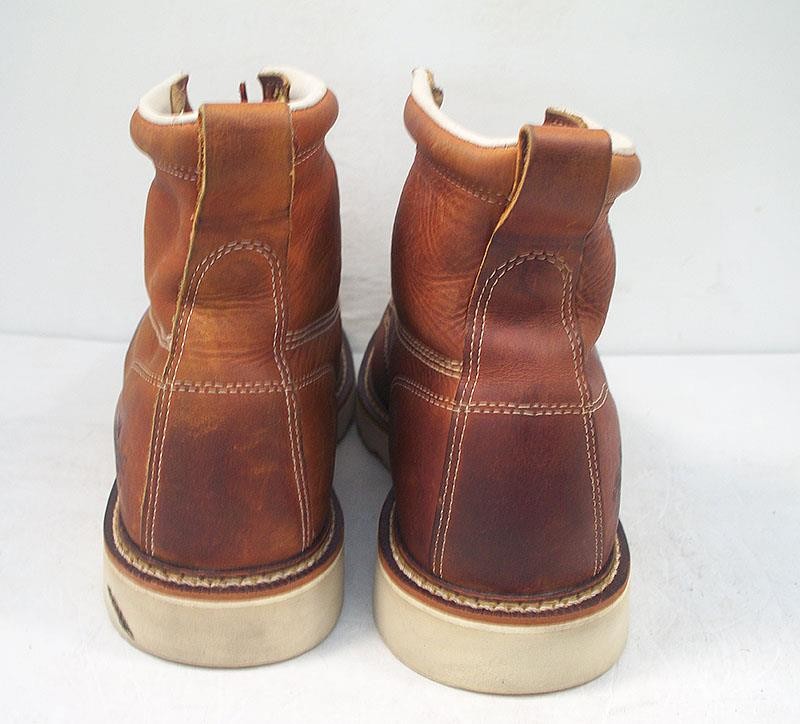 Thorogood Women’s 11 M Tan 6″ Moc Soft Toe Wedge Sole Work Boot