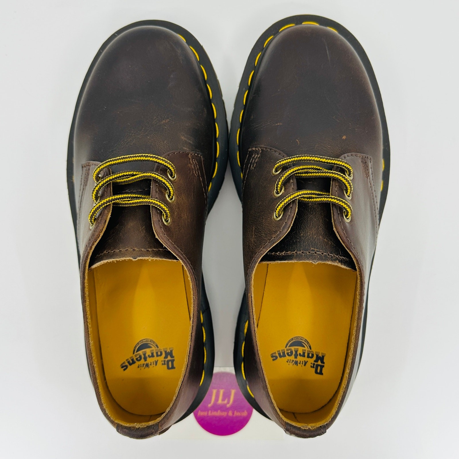 Dr. Martens Women’s 1461 Bex Dark Brown Crazy Horse Leather Oxford Shoes Size 7