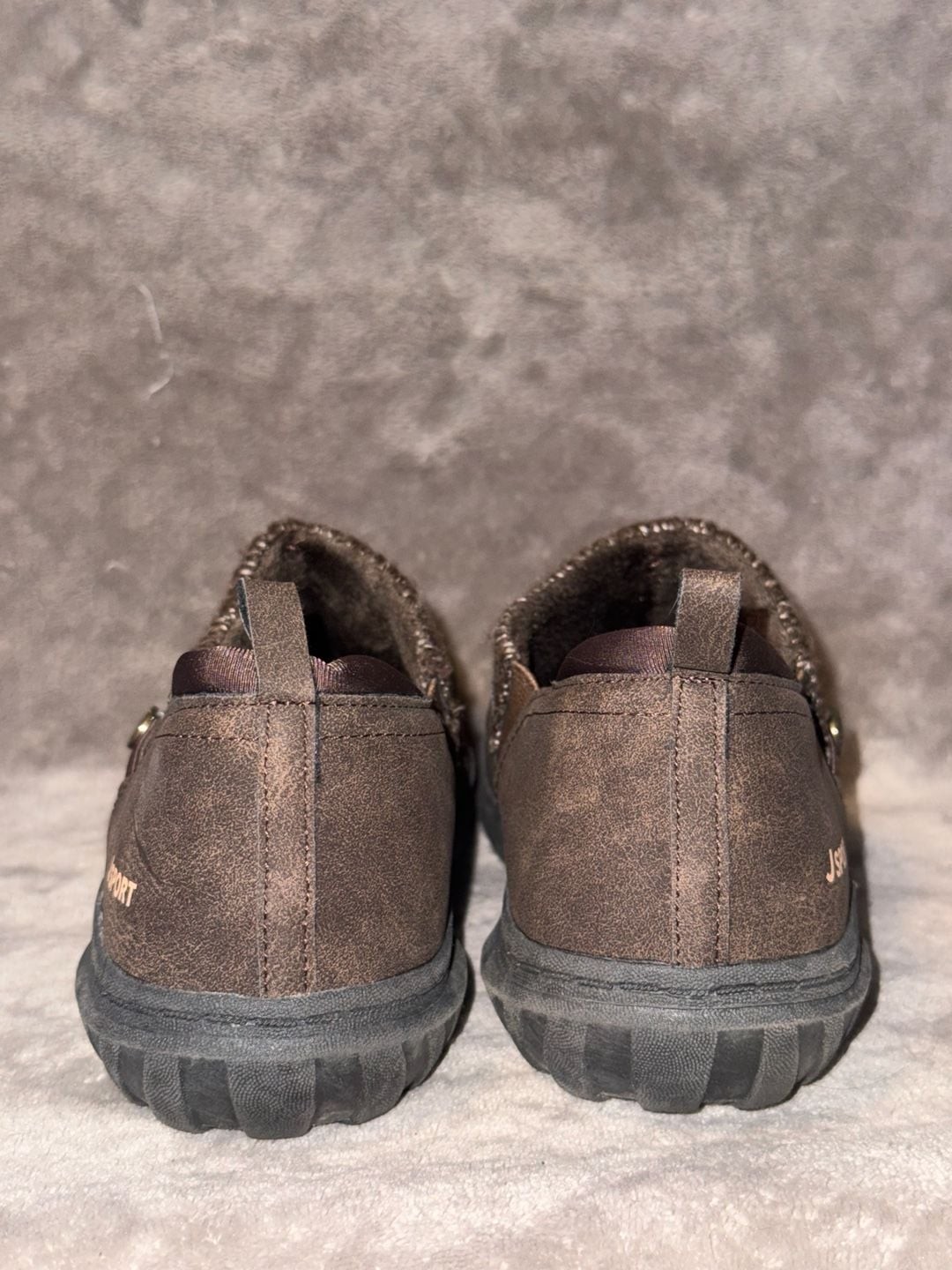 JSport by Jambu Alice Brown Faux Fur Slip-On Winter Clogs