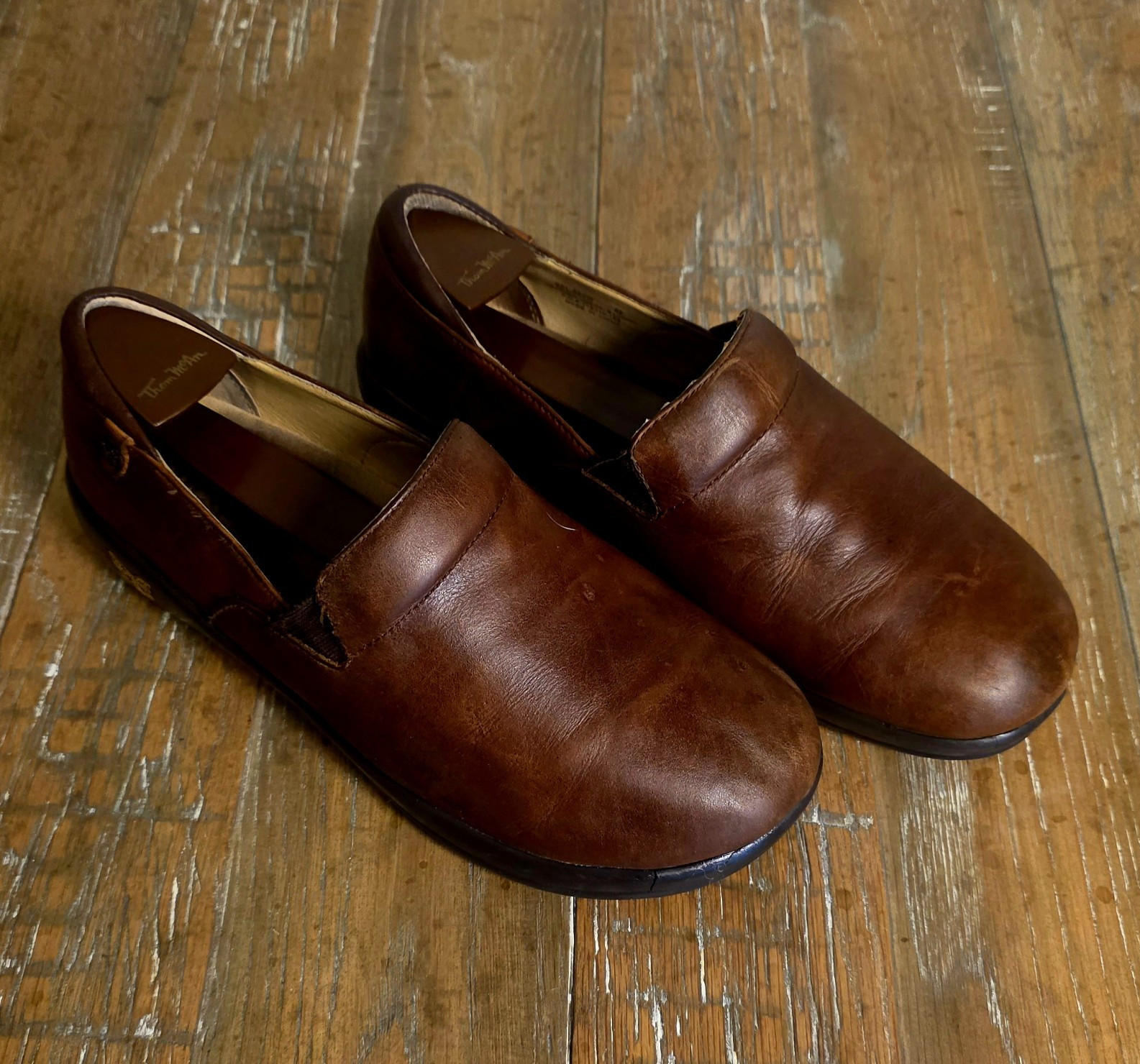 Alegria Womens Brown Leather Clog Loafer Slip-On Round Toe US 11