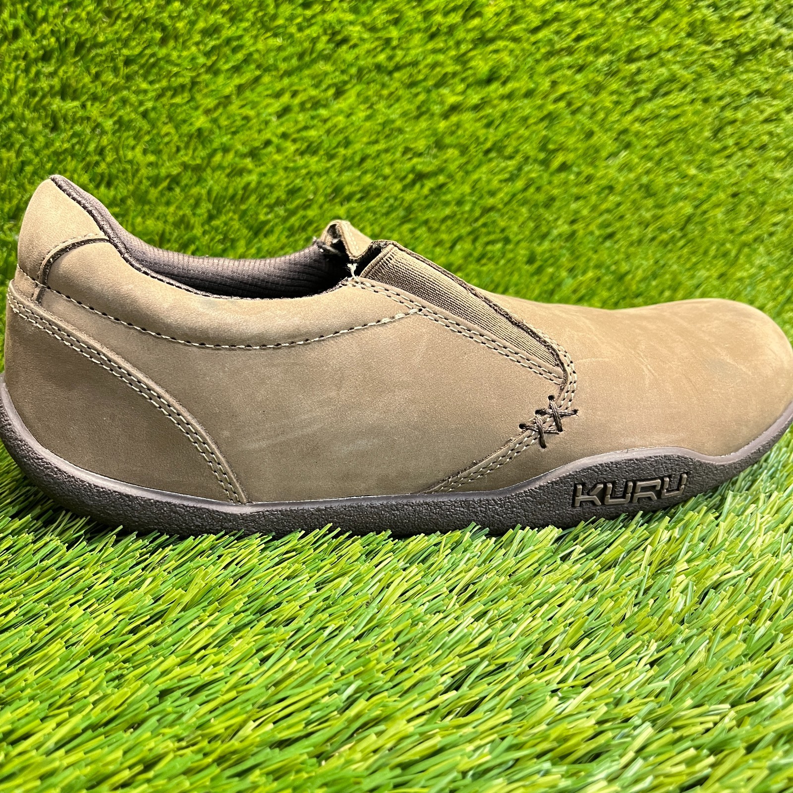 Kuru Kivi Womens Size 9D Brown Classic Walking Outdoor Leather Slip On Shoes