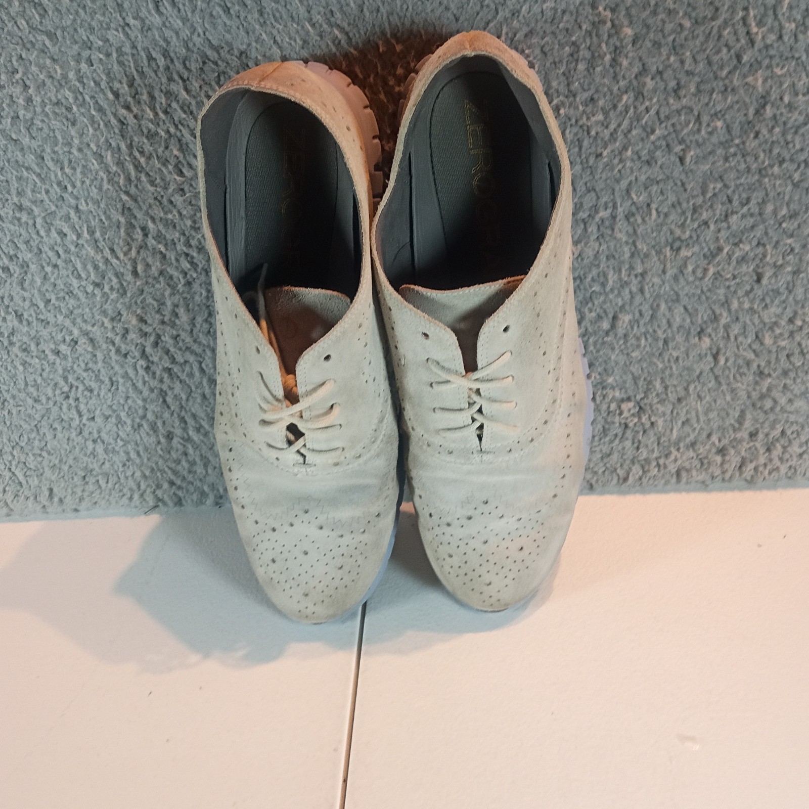 Cole Haan 2.Zerogrand Stitchlite Wingtip Oxford Champagne Size 9B