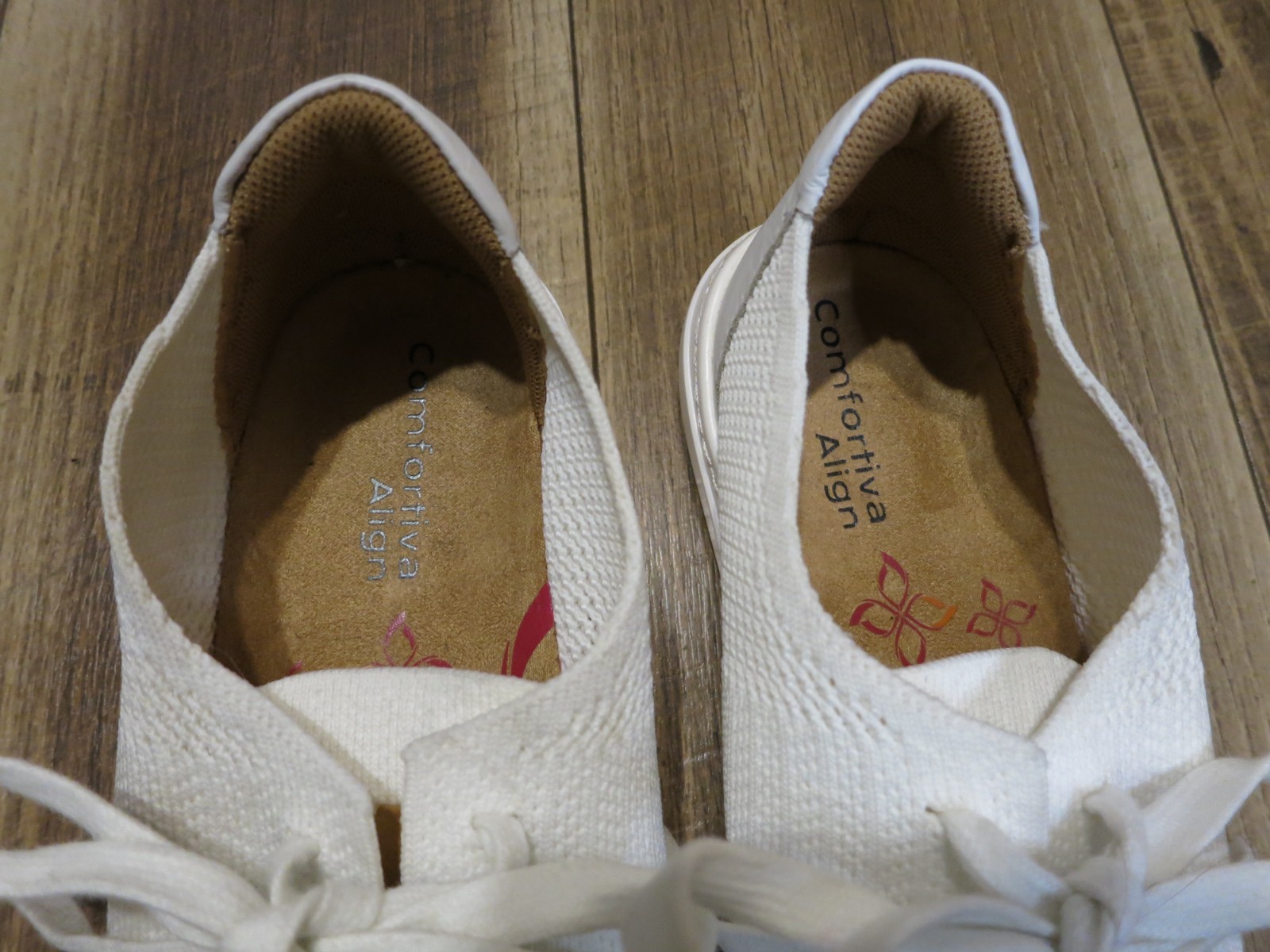 Comfortiva Align Women’s White Synthetic Mesh Lace Up Sneaker Sz 7W