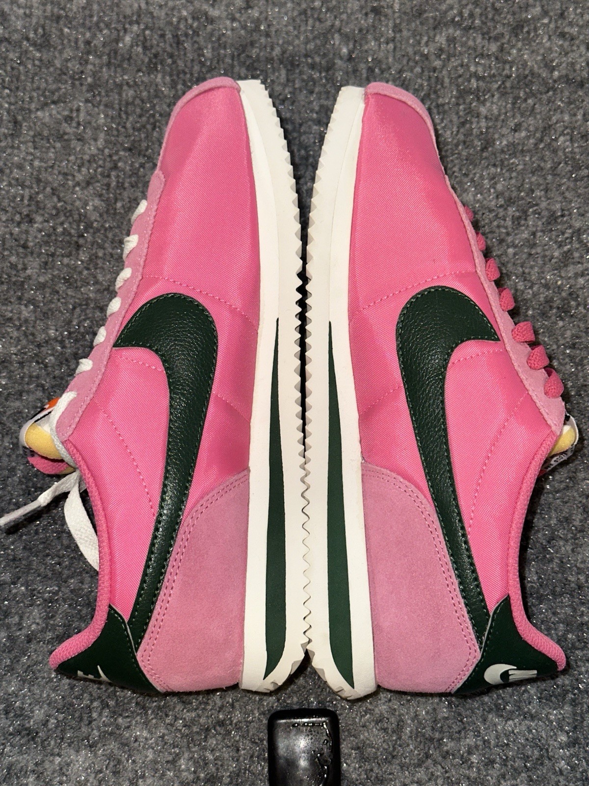 Nike Cortez Pink/Black/White Low Top Lace Up Womens Sneaker w/ Extra Laces