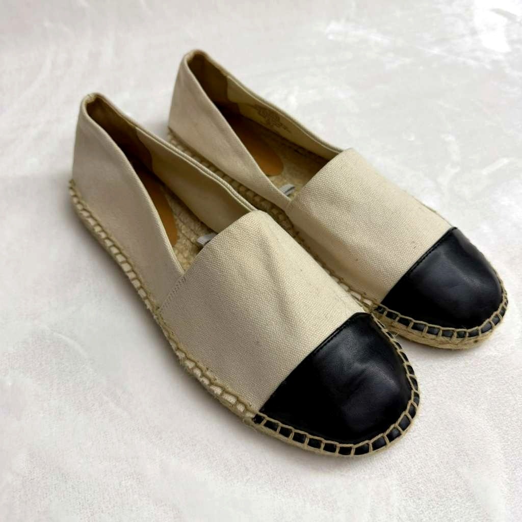 J. Crew Women´s Canvas Cap-Toe Slip-On Espadrilles Sz 8